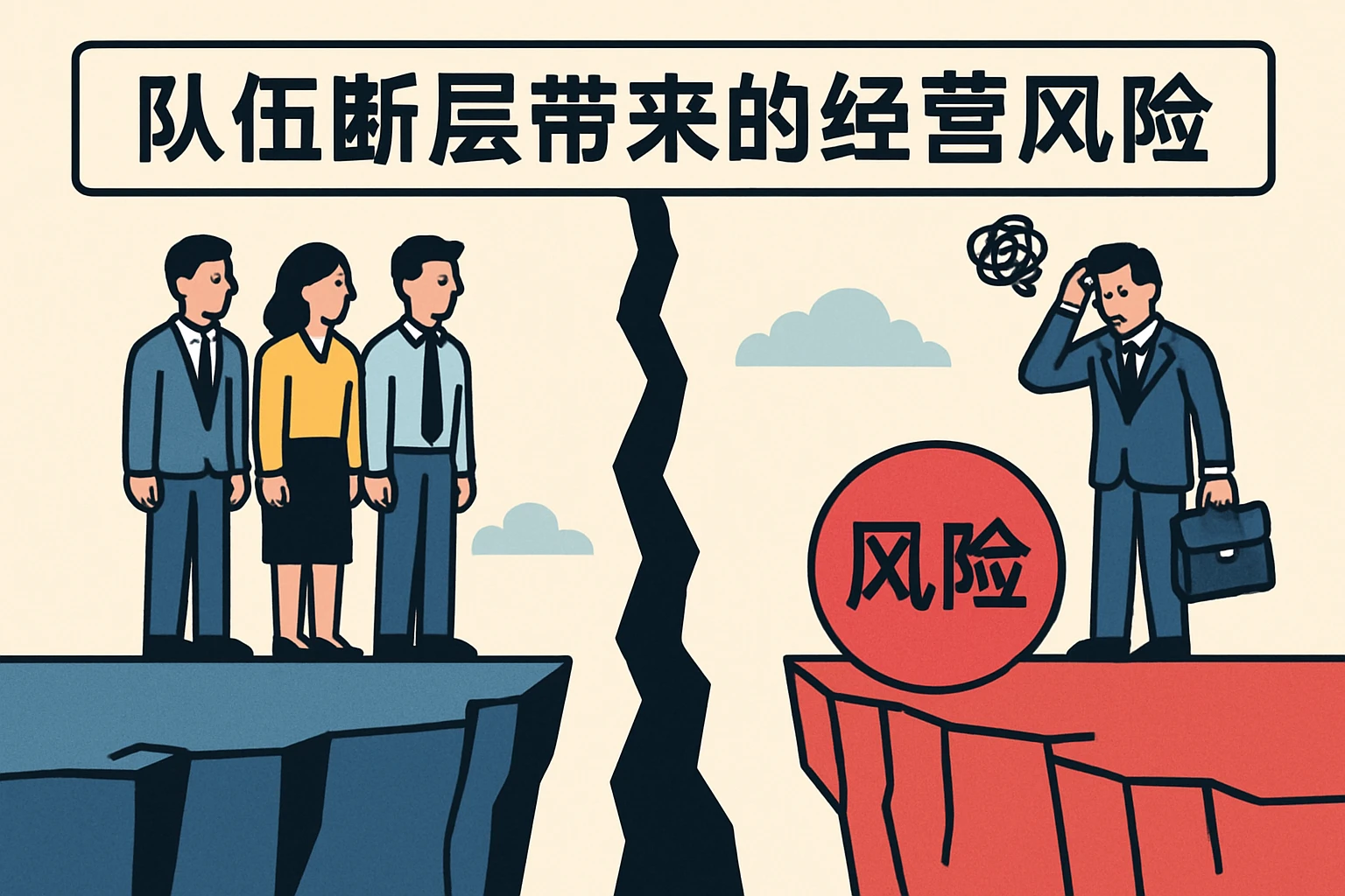 队伍断层带来的经营风险