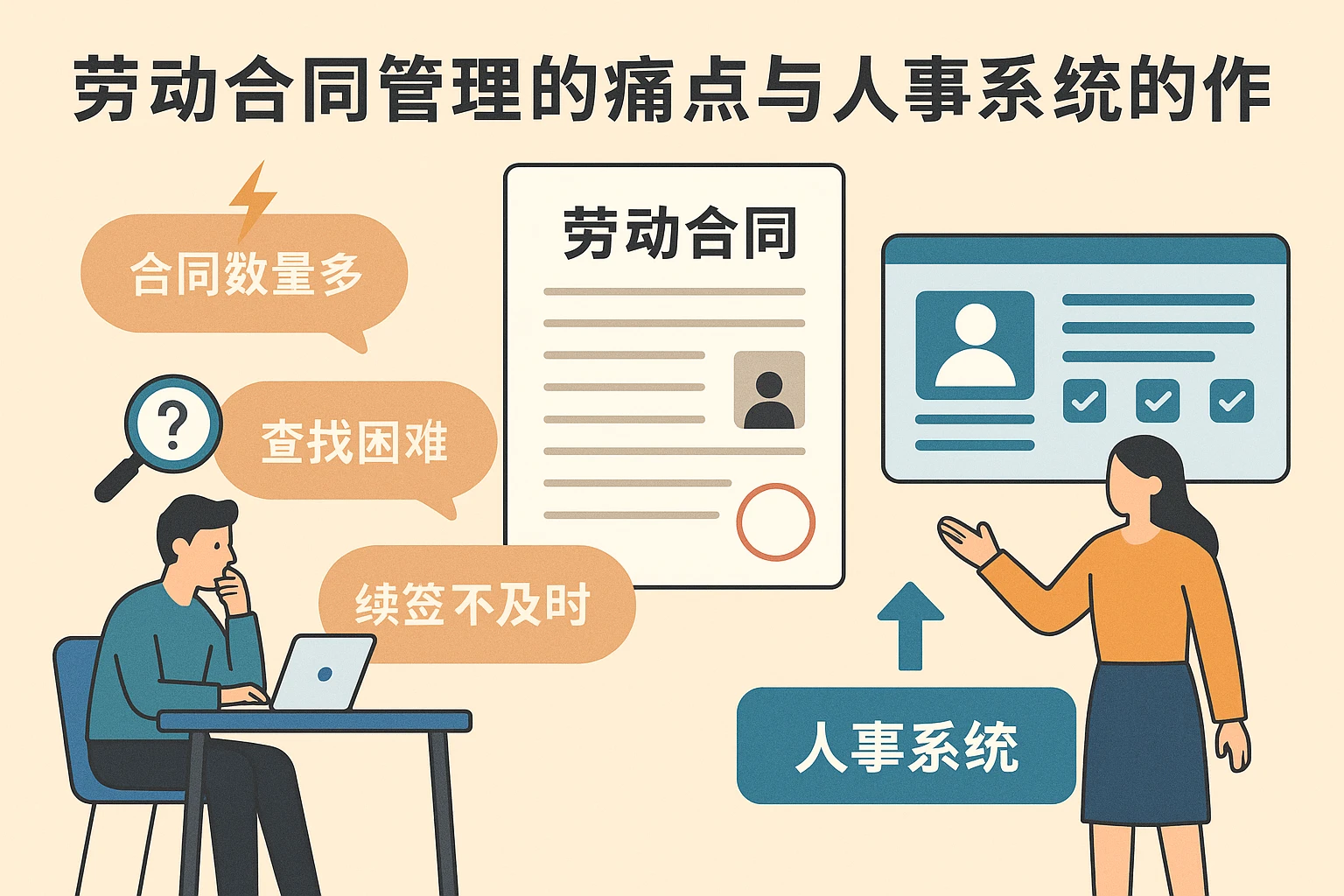劳动合同管理的痛点与人事系统的作用