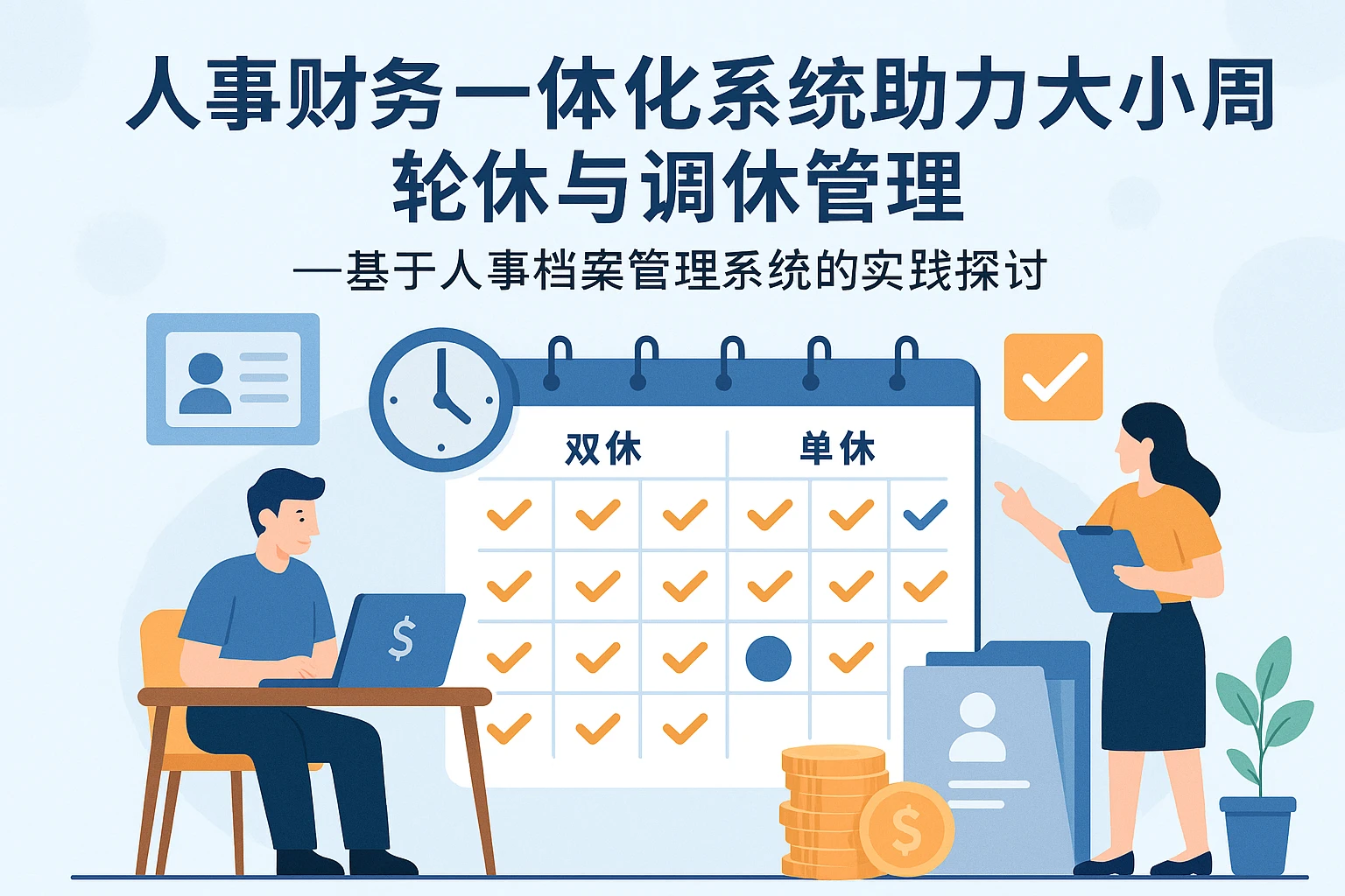 人事财务一体化系统助力大小周轮休与调休管理——基于人事档案管理系统的实践探讨