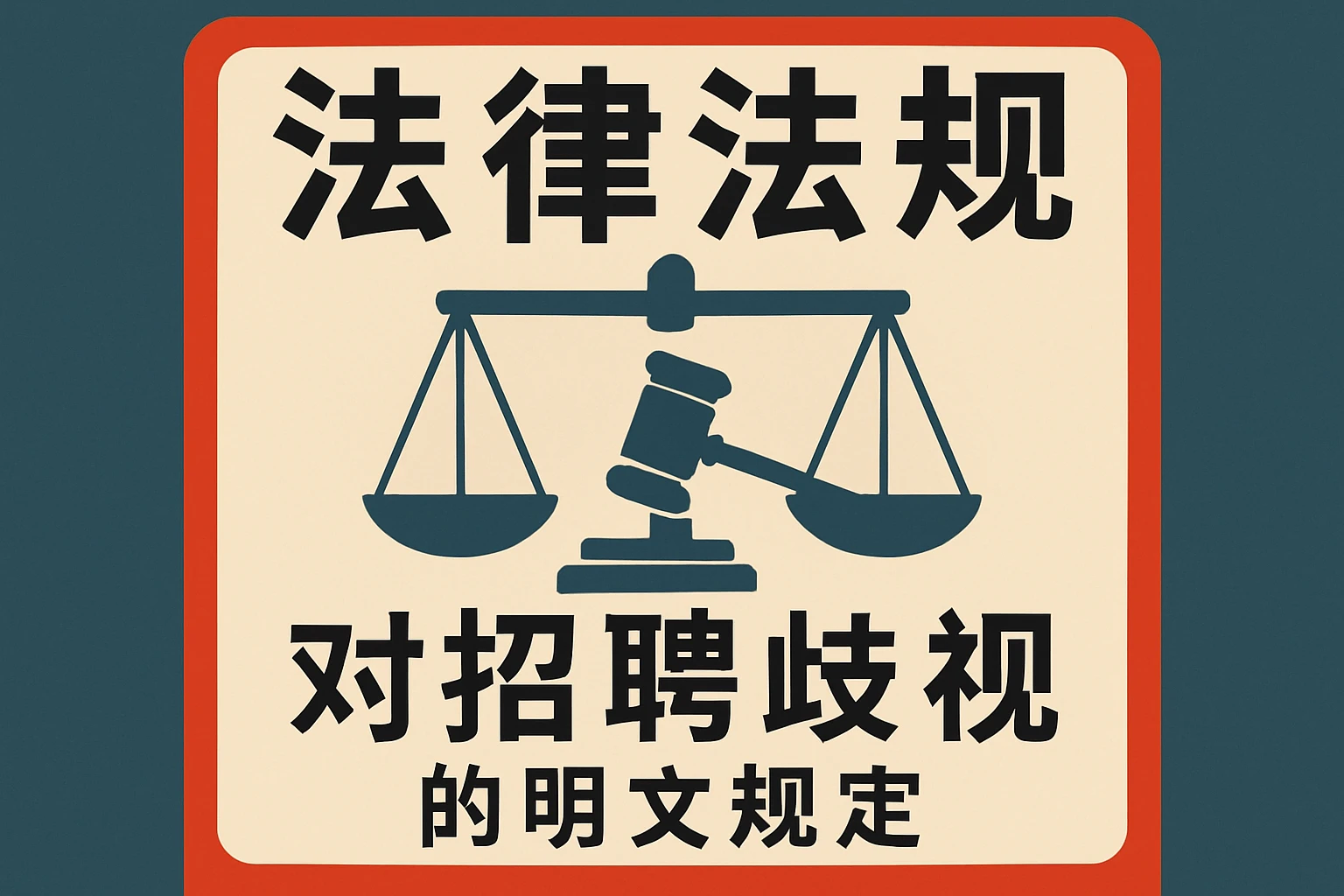 法律法规对招聘歧视的明文规定