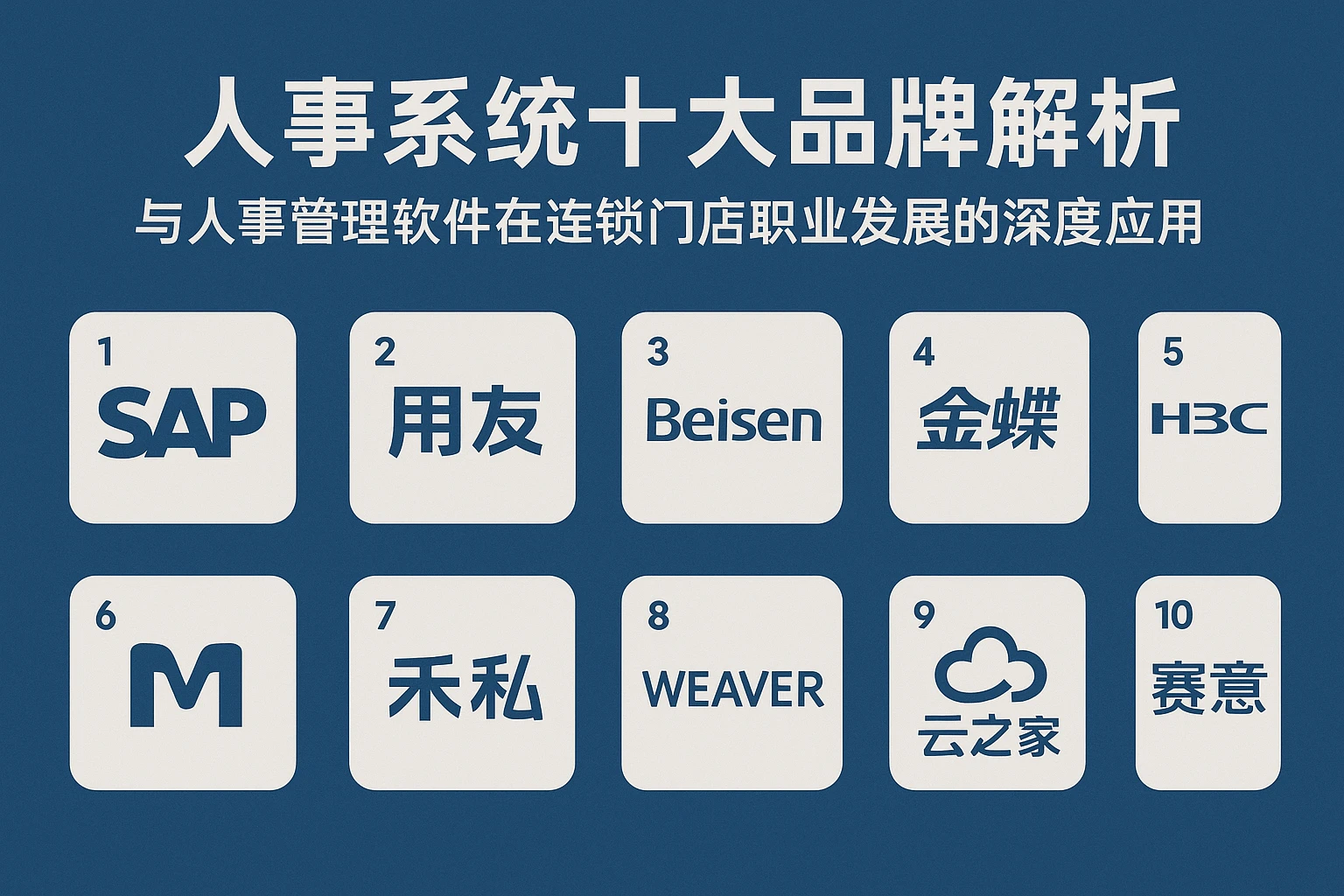 人事系统十大品牌解析与人事管理软件在连锁门店职业发展的深度应用