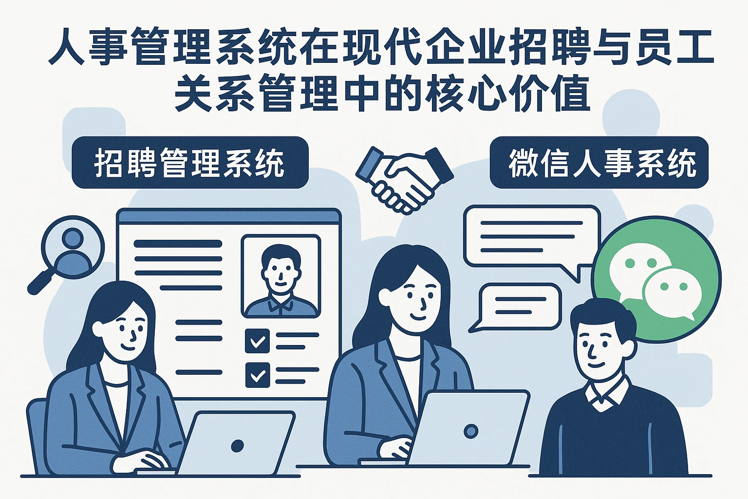 人事管理系统在现代企业招聘与员工关系管理中的核心价值——以招聘管理系统和微信人事系统为例