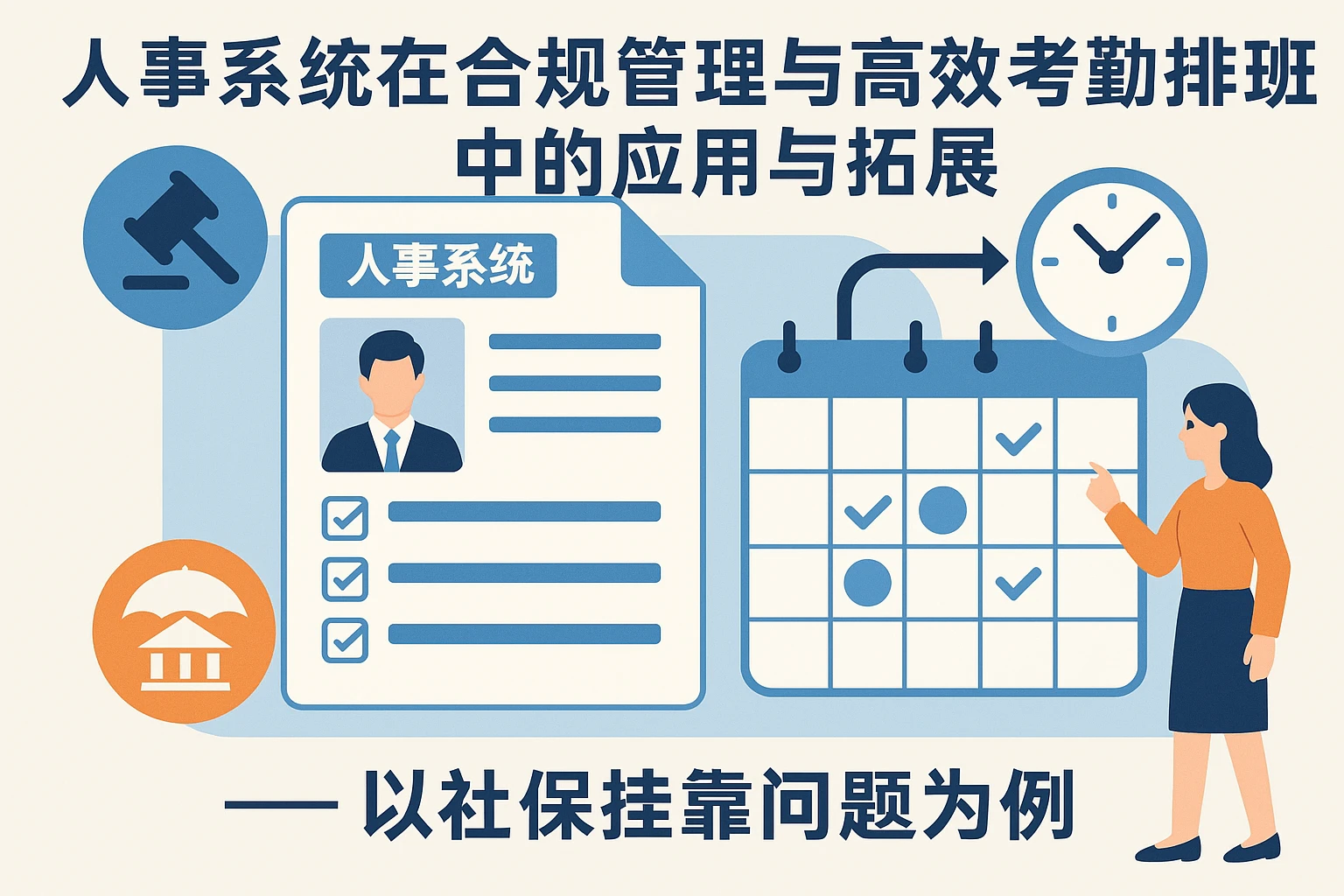 人事系统在合规管理与高效考勤排班中的应用与拓展 —— 以社保挂靠问题为例