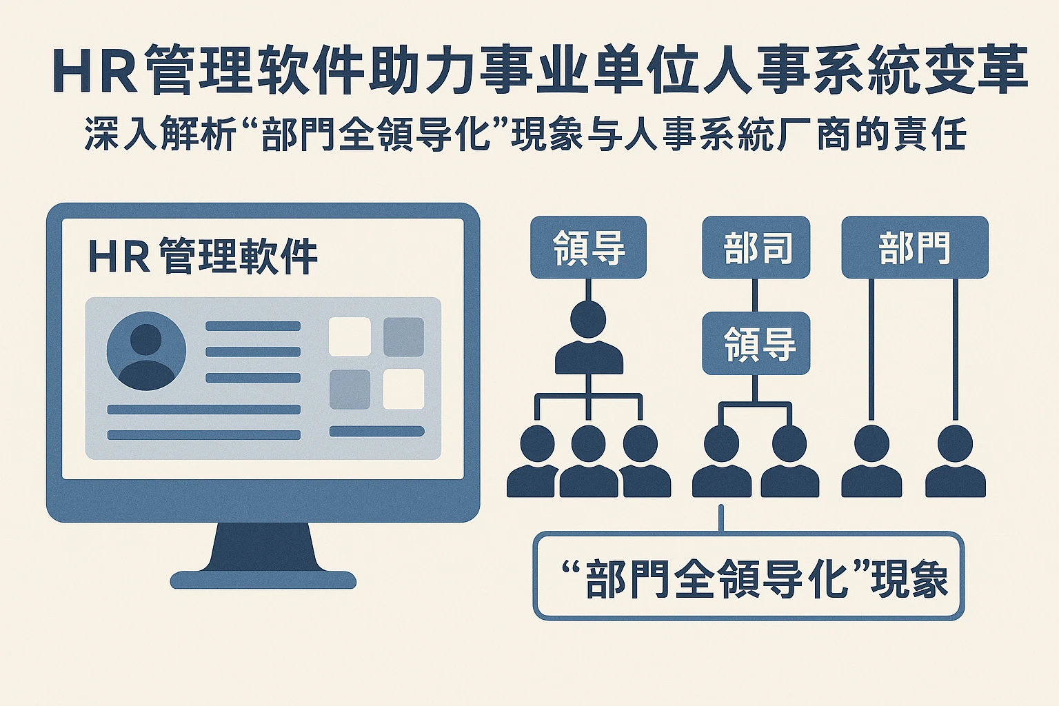HR管理软件助力事业单位人事系统变革：深入解析“部门全领导化”现象与人事系统厂商的责任