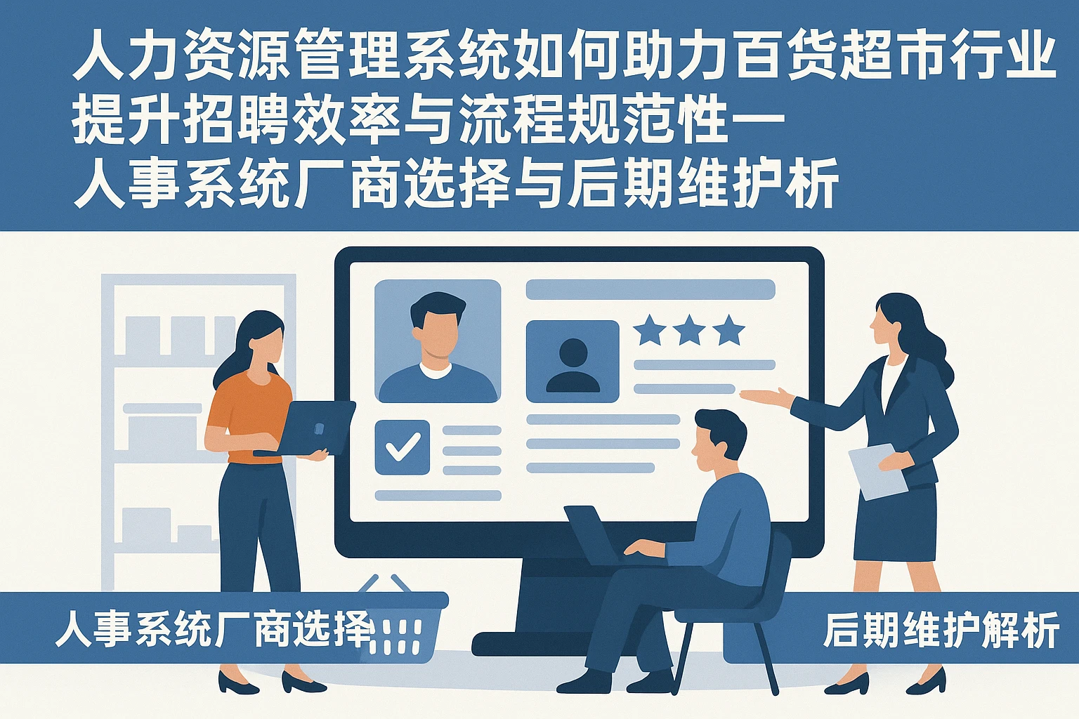 人力资源管理系统如何助力百货超市行业提升招聘效率与流程规范性——人事系统厂商选择与后期维护解析