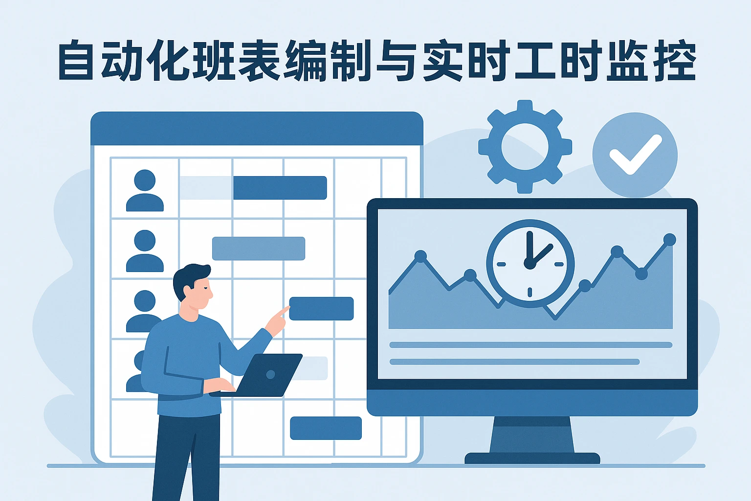 自动化班表编制与实时工时监控