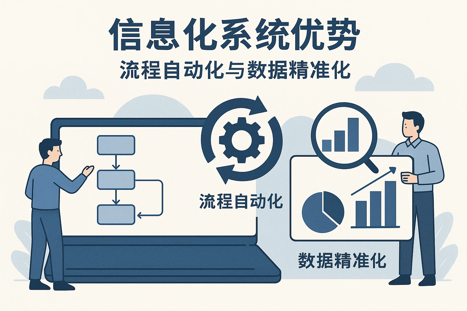 信息化系统优势：流程自动化与数据精准化