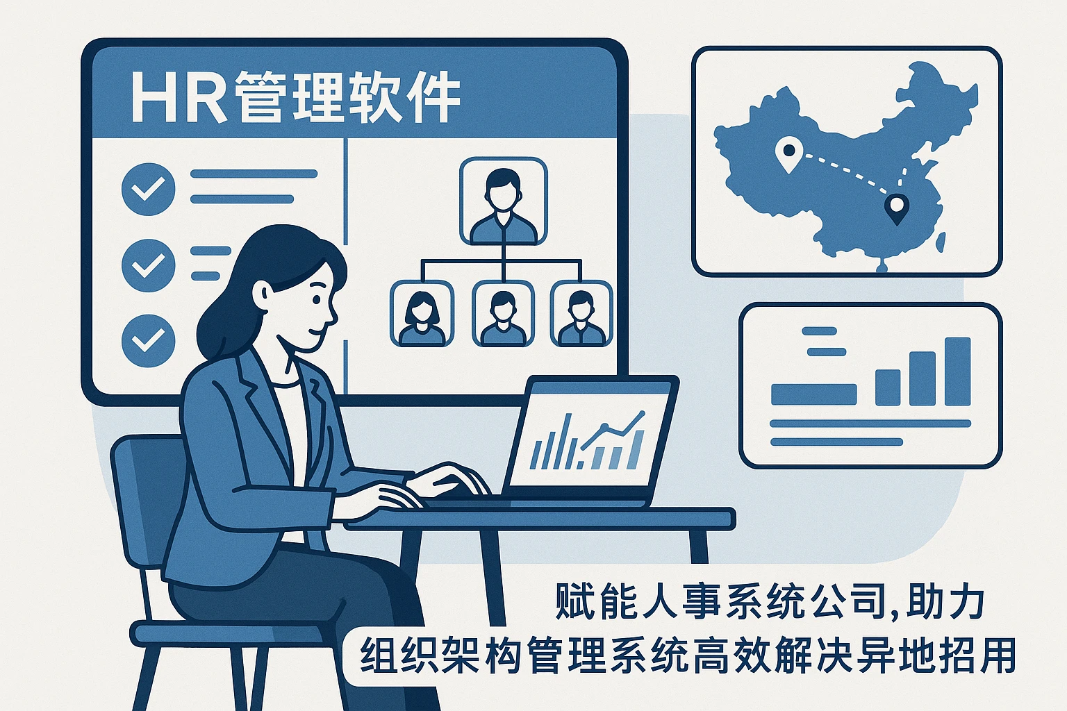HR管理软件赋能人事系统公司，助力组织架构管理系统高效解决异地招聘难题