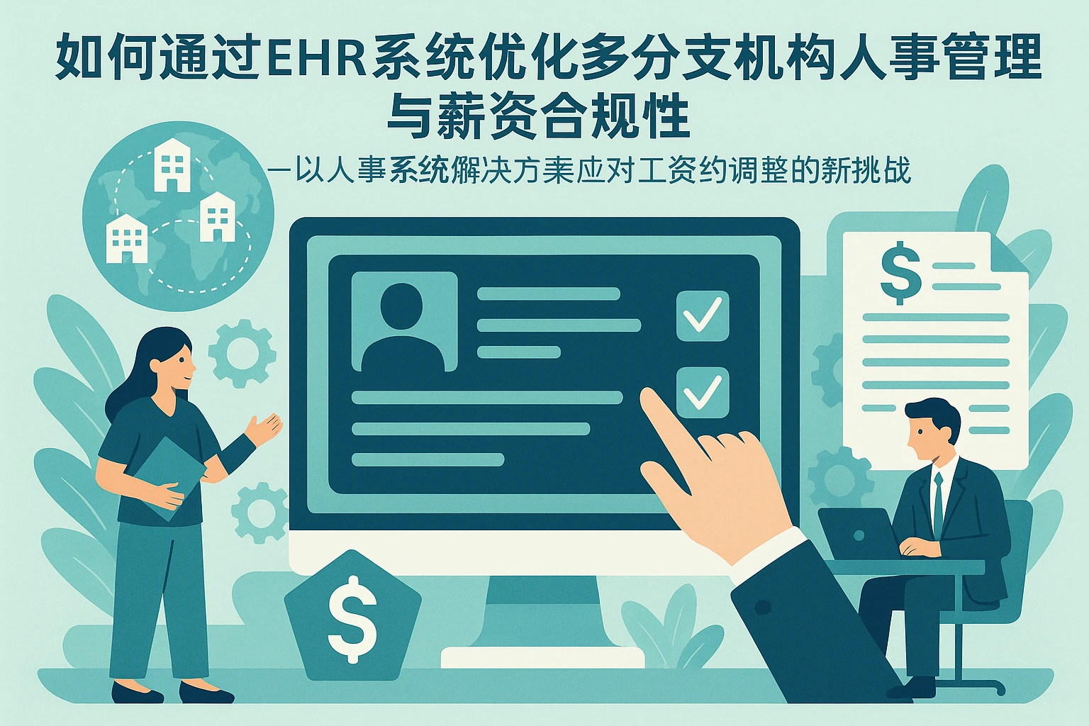 如何通过EHR系统优化多分支机构的人事管理与薪资合规性——以人事系统解决方案应对工资结构调整的新挑战