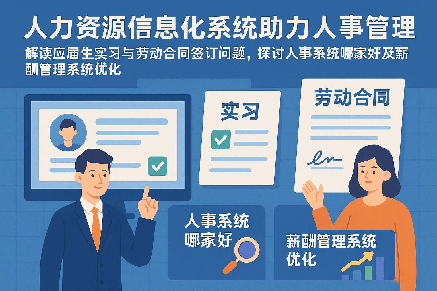 人力资源信息化系统助力人事管理——解读应届生实习与劳动合同签订问题，探讨人事系统哪家好及薪酬管理系统优化