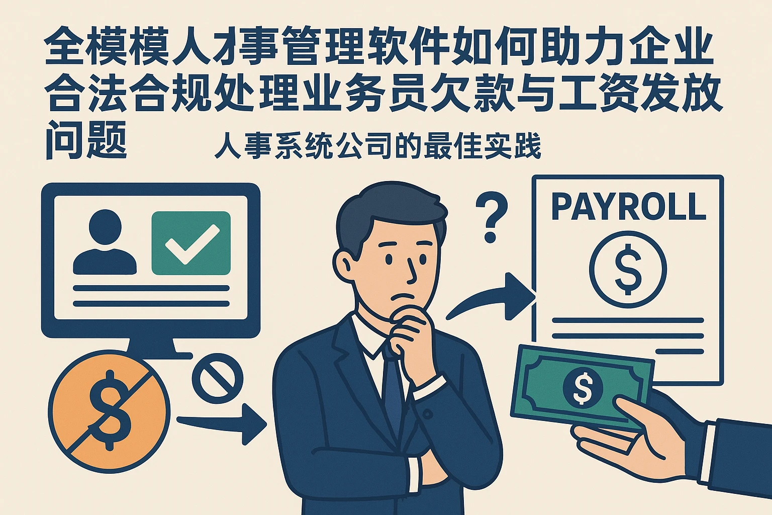全模块人事管理软件如何助力企业合法合规处理业务员欠款与工资发放问题——人事系统公司的最佳实践