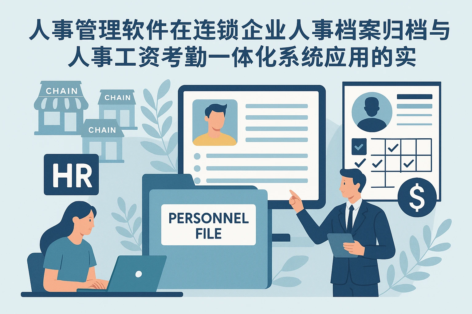 人事管理软件在连锁企业人事档案归档与人事工资考勤一体化系统应用的实践