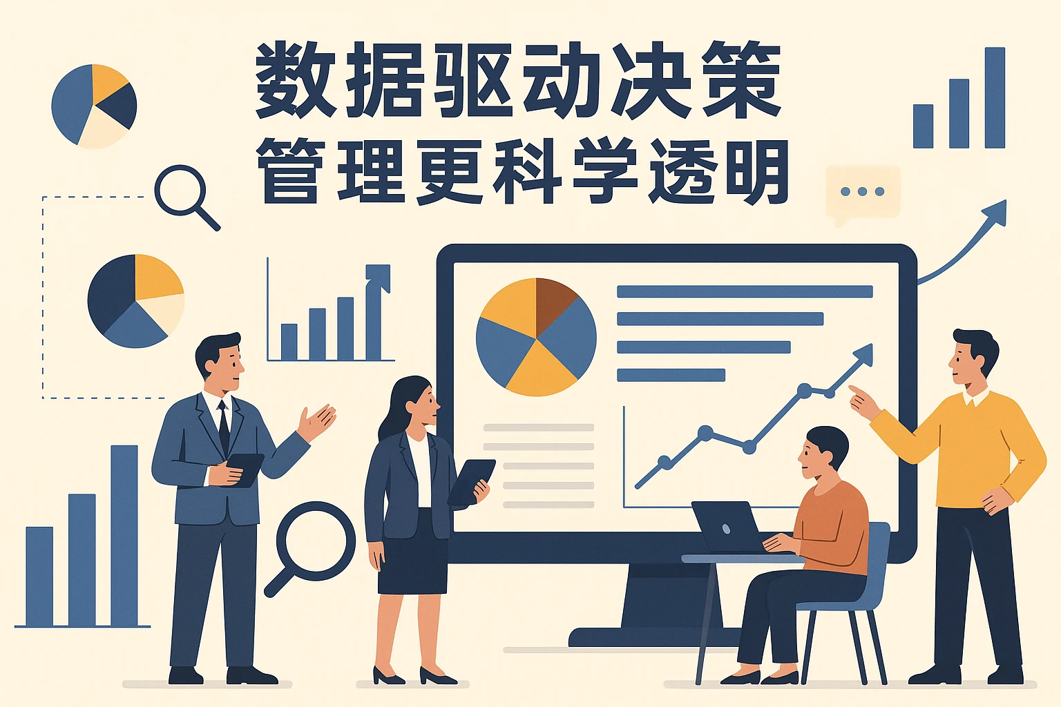 数据驱动决策，管理更科学透明