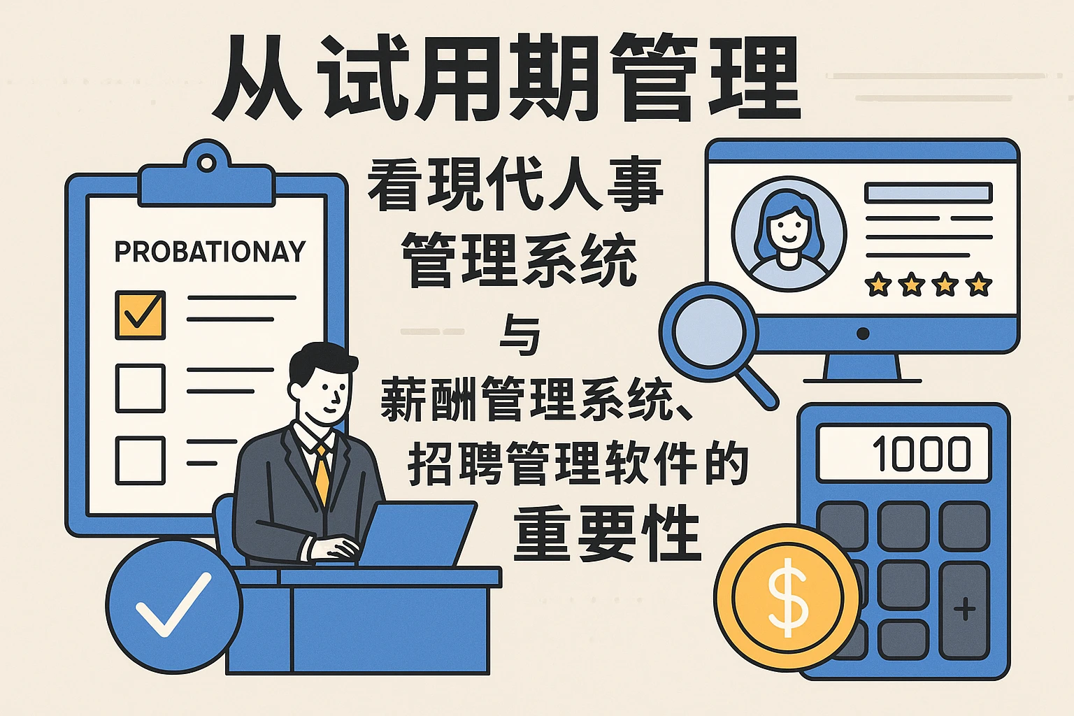 从试用期管理看现代人事管理系统与薪酬管理系统、招聘管理软件的重要性