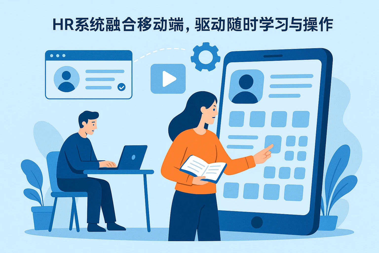 HR系统融合移动端，驱动随时学习与操作