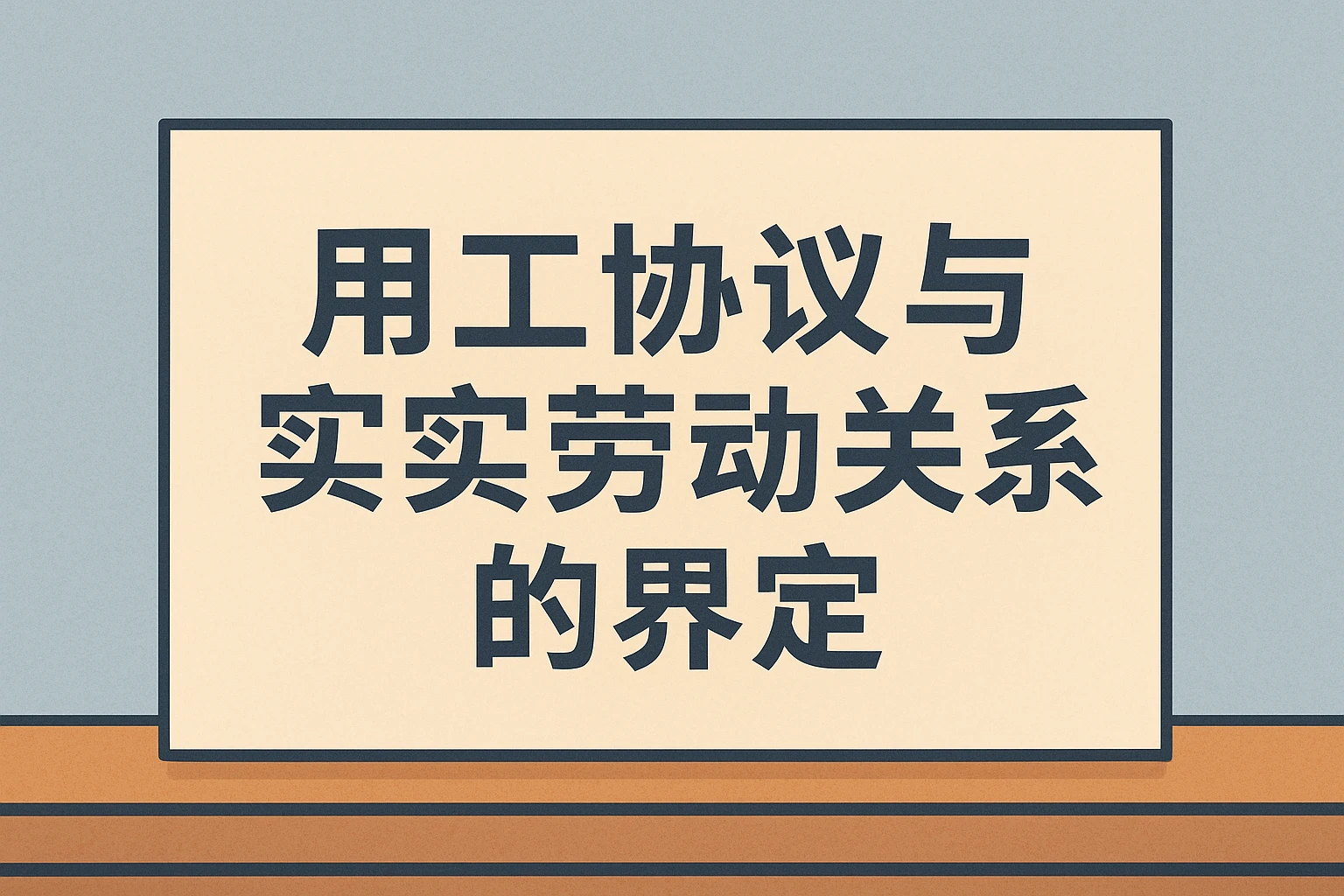 用工协议与事实劳动关系的界定