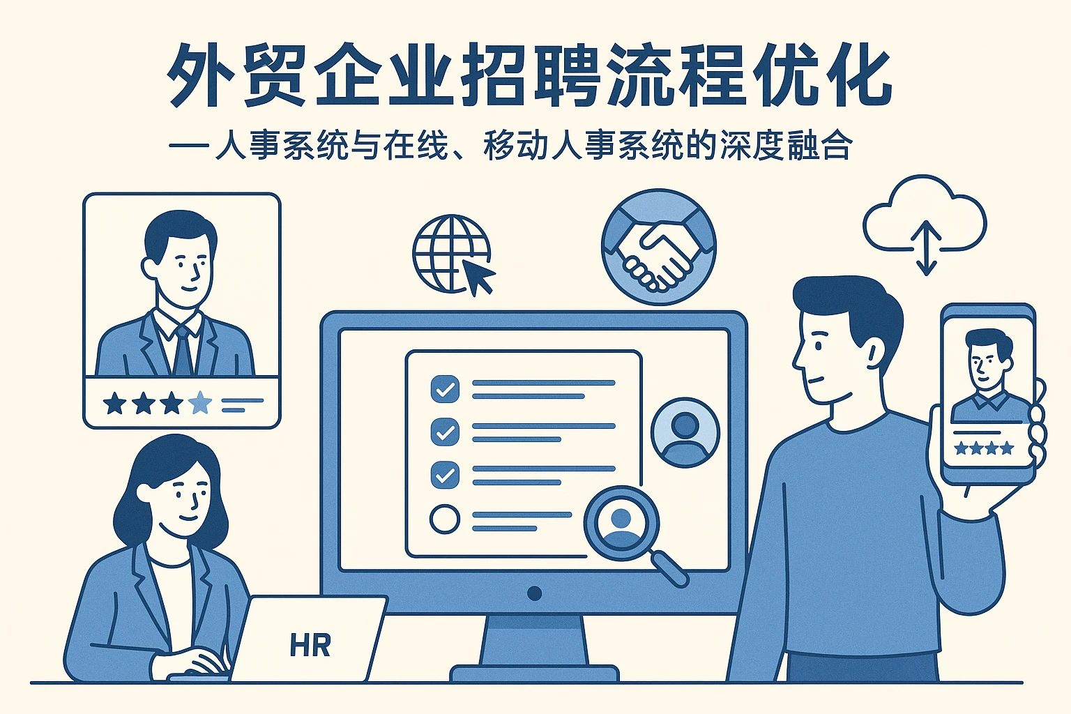 外贸企业招聘流程优化——人事系统与在线、移动人事系统的深度融合