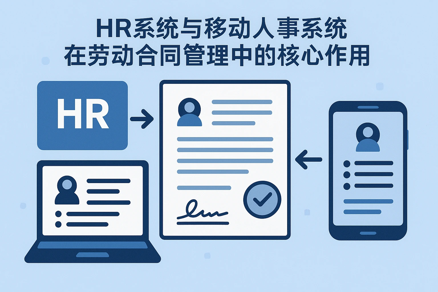 HR系统与移动人事系统在劳动合同管理中的核心作用