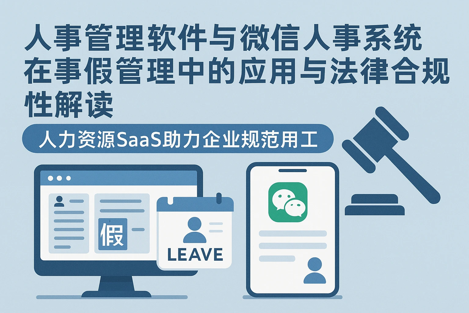 人事管理软件与微信人事系统在事假管理中的应用与法律合规性解读 —— 人力资源SaaS助力企业规范用工