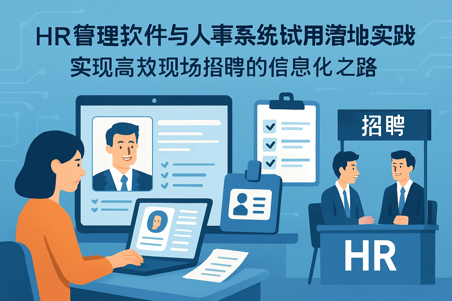 HR管理软件与人事系统试用落地实践：实现高效现场招聘的信息化之路