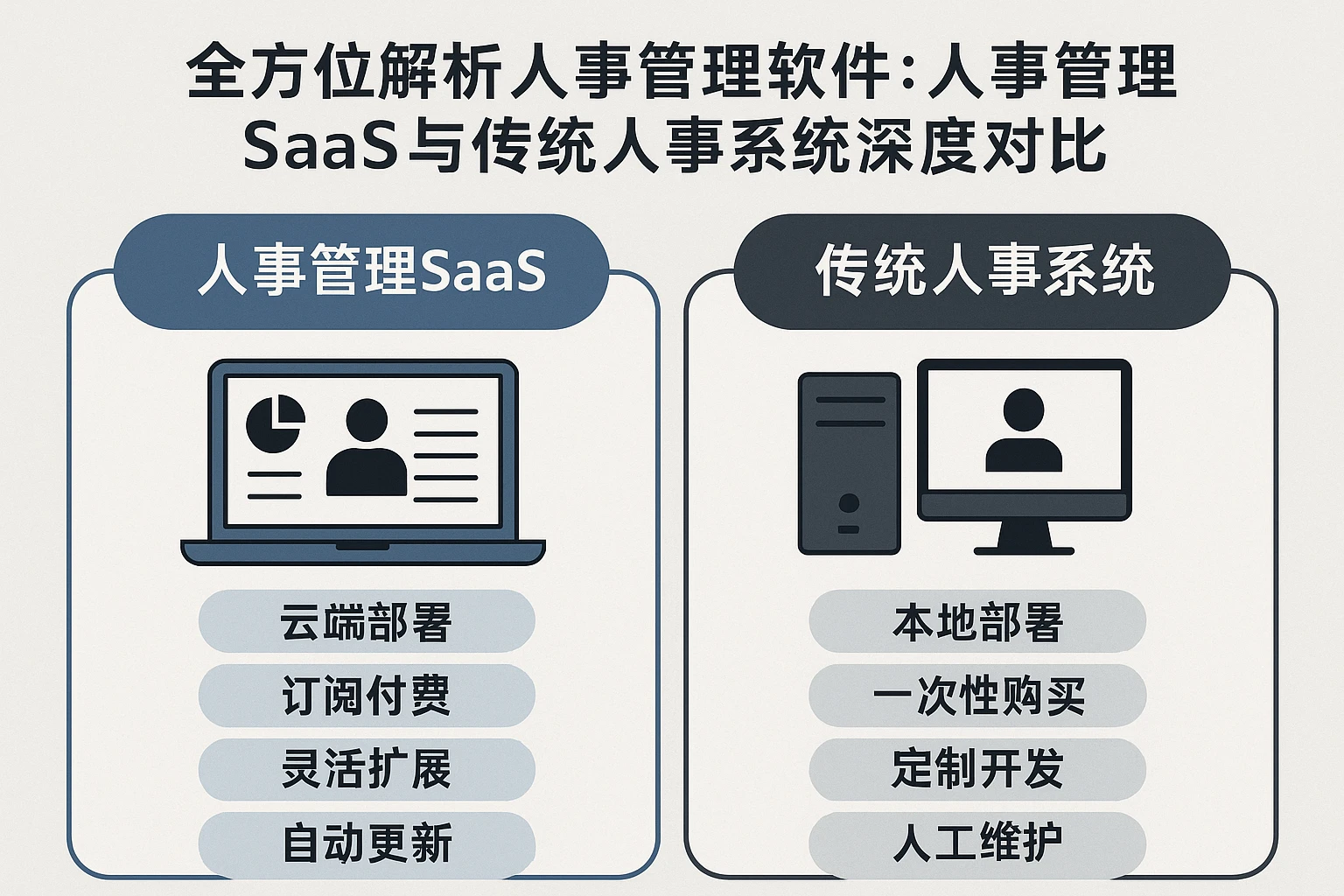 全方位解析人事管理软件：人事管理SaaS与传统人事系统深度对比