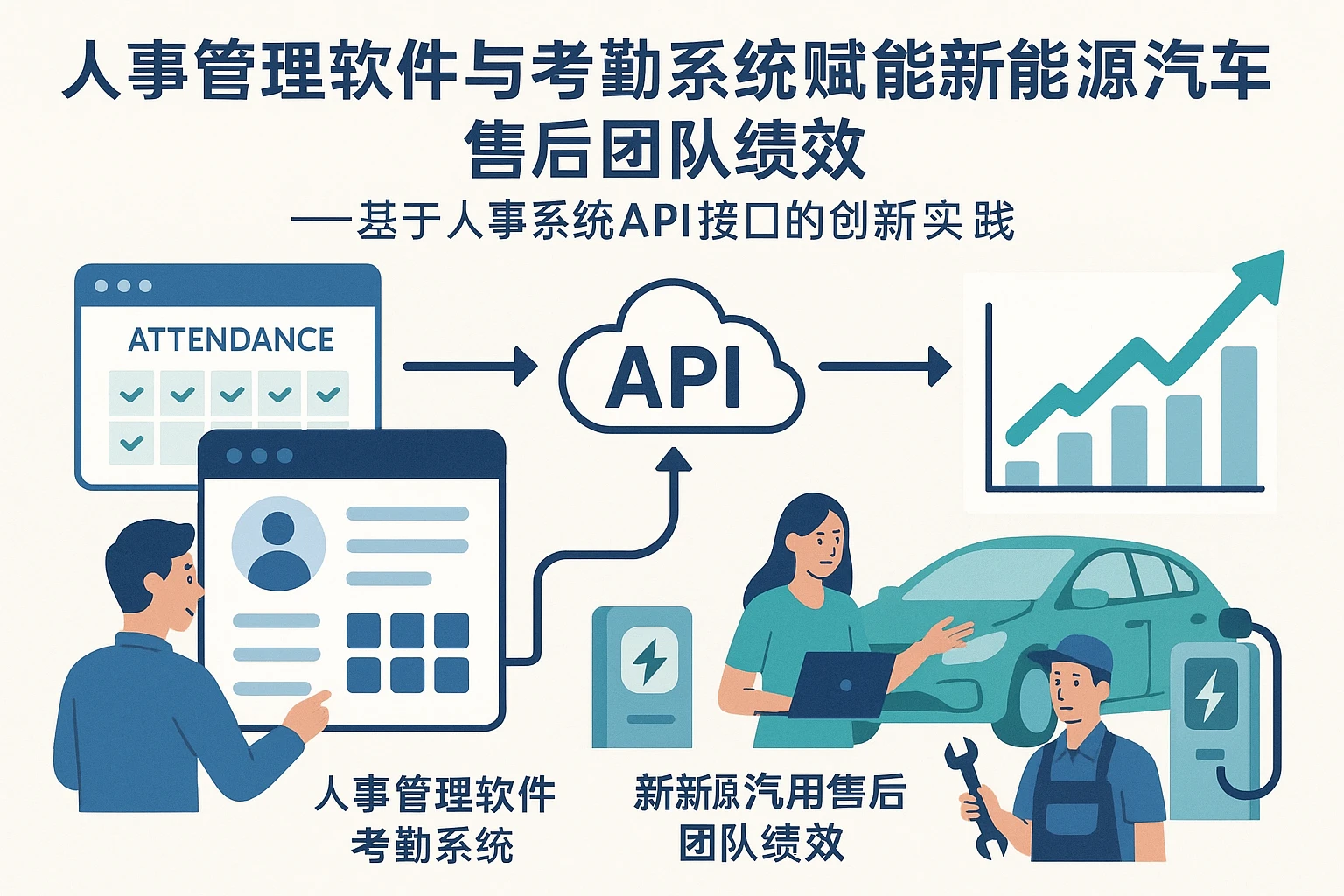 人事管理软件与考勤系统赋能新能源汽车售后团队绩效——基于人事系统API接口的创新实践