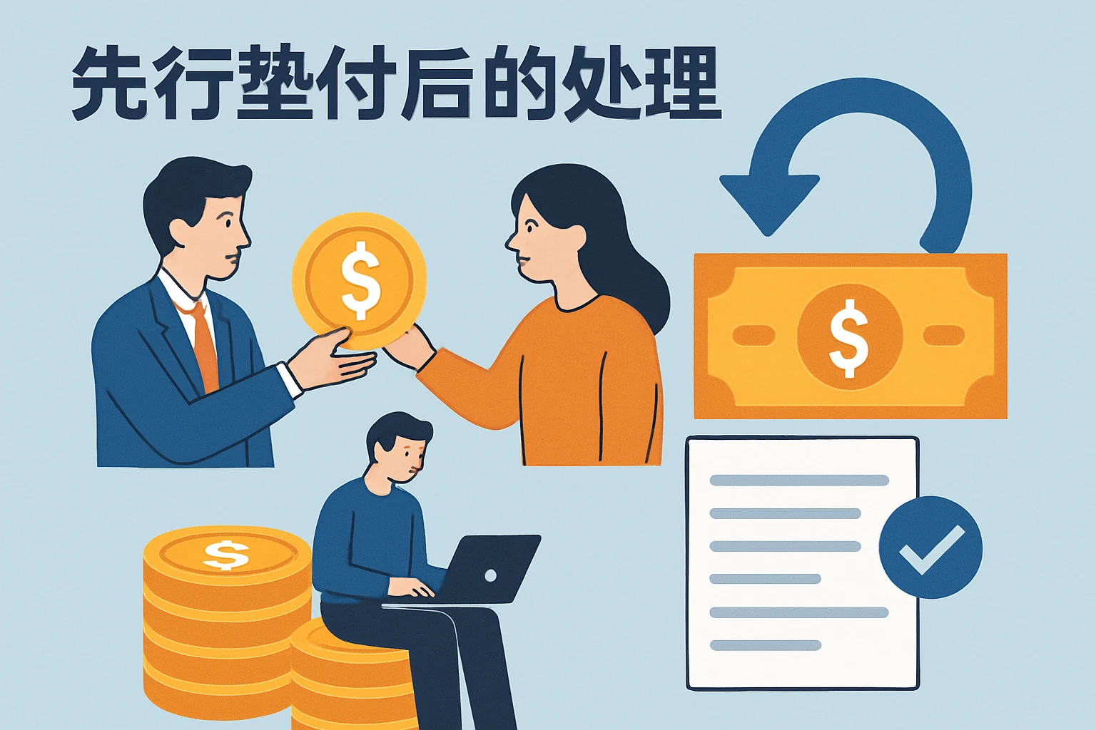 先行垫付后的处理