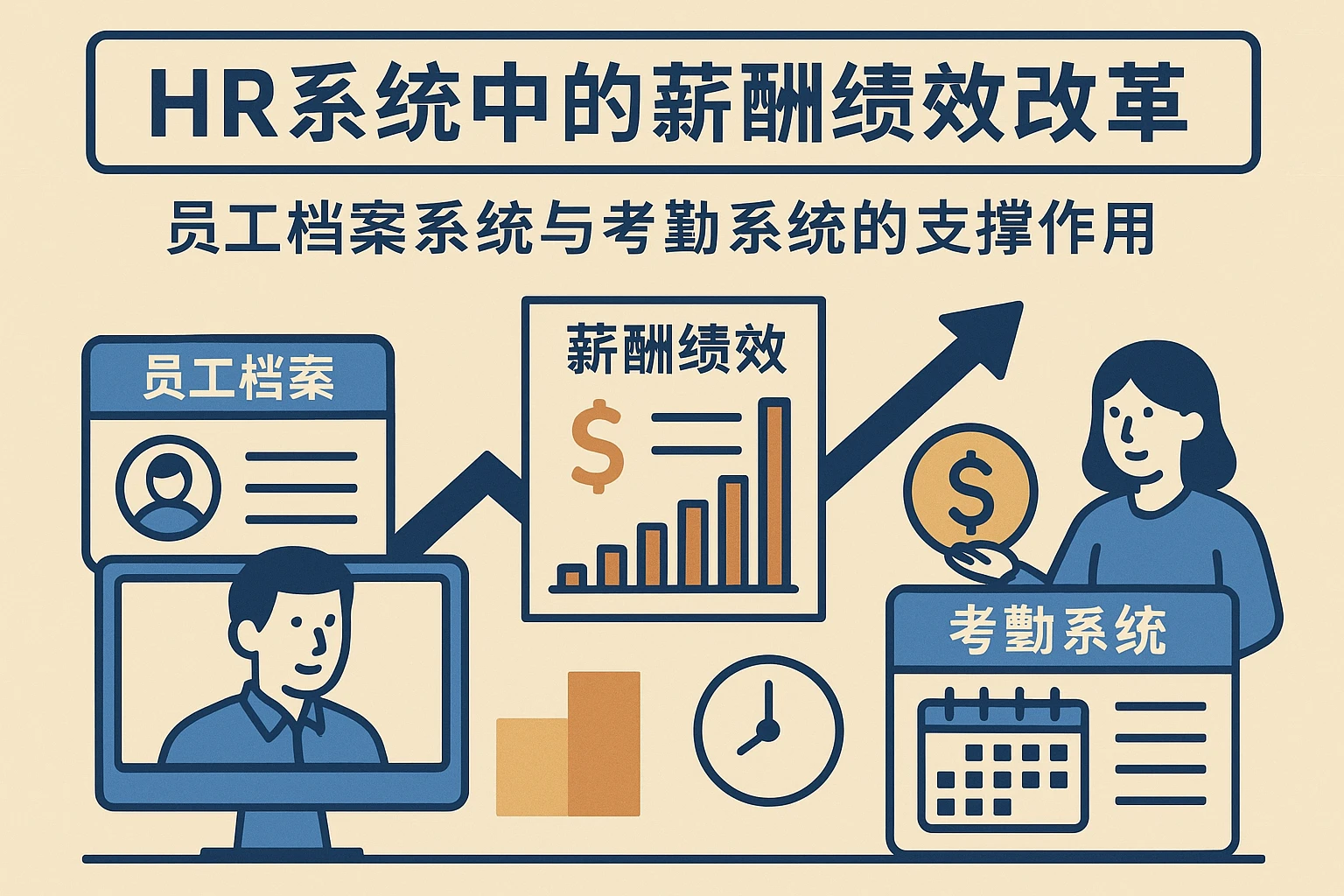 HR系统中的薪酬绩效改革：员工档案系统与考勤系统的支撑作用