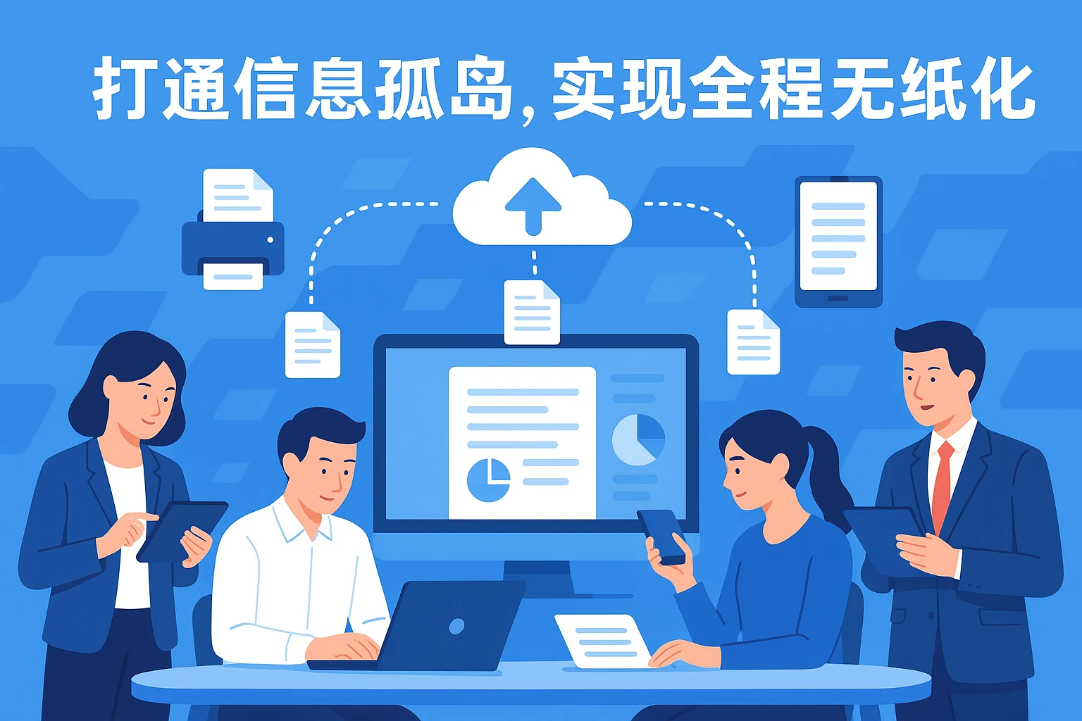 打通信息孤岛，实现全程无纸化