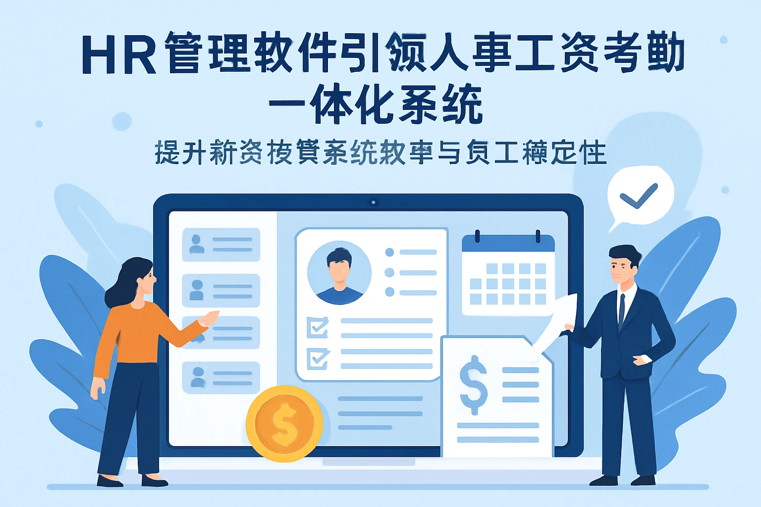 HR管理软件引领人事工资考勤一体化系统，提升薪资核算系统效率与员工稳定性