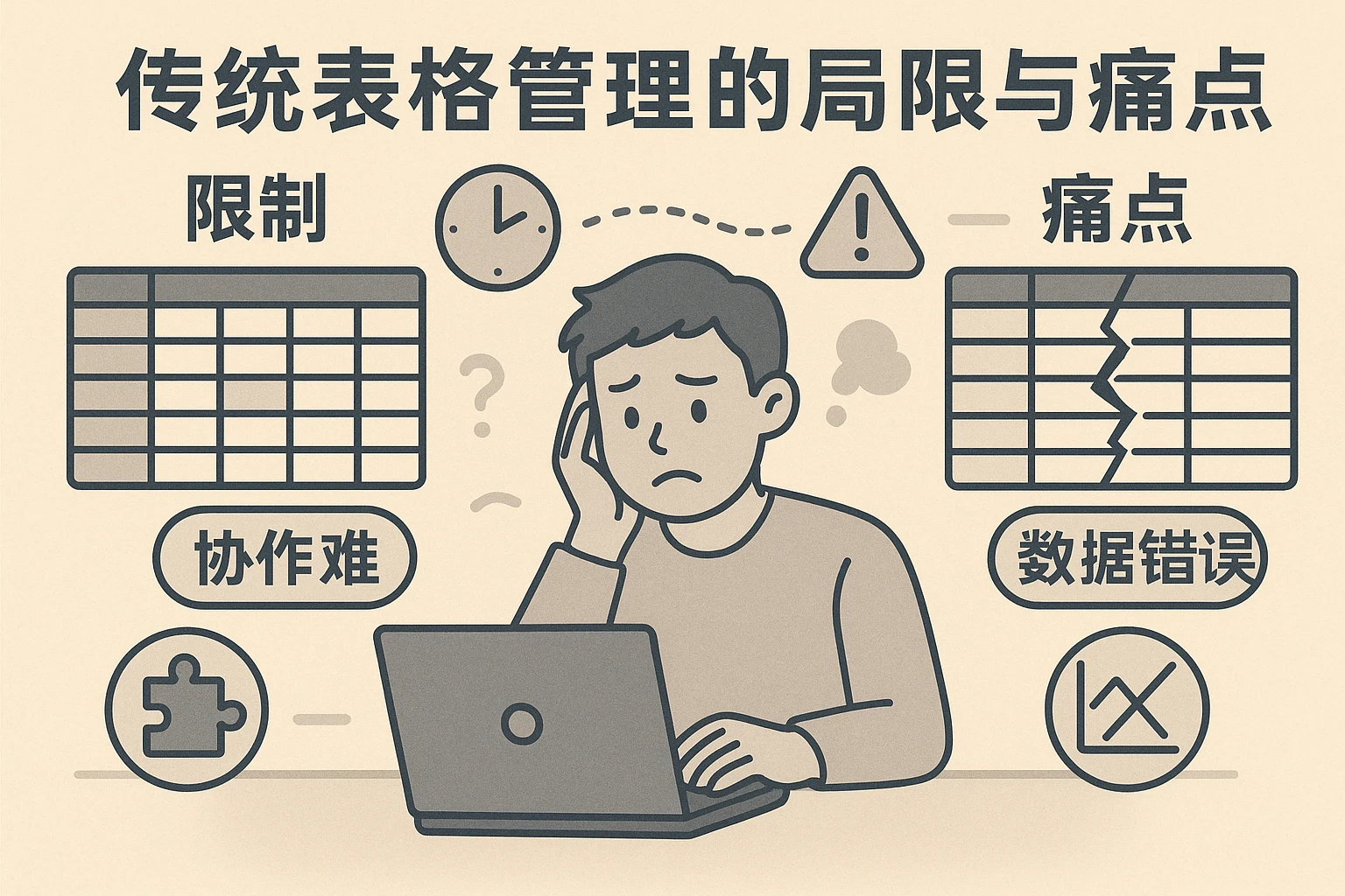 传统表格管理的局限与痛点