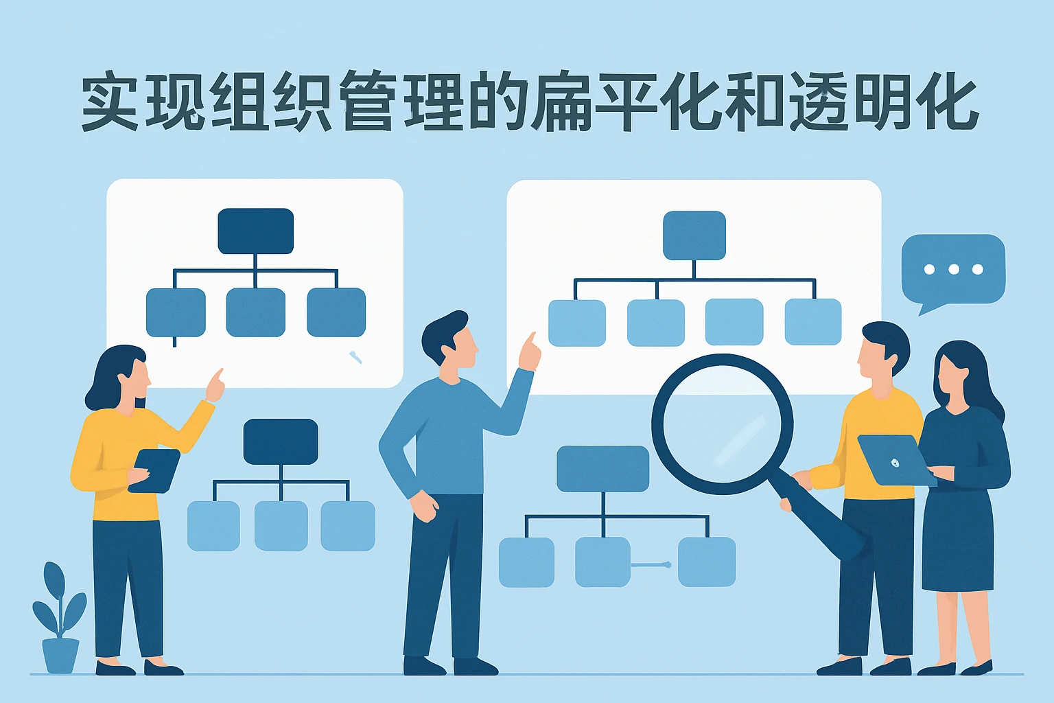 实现组织管理的扁平化和透明化