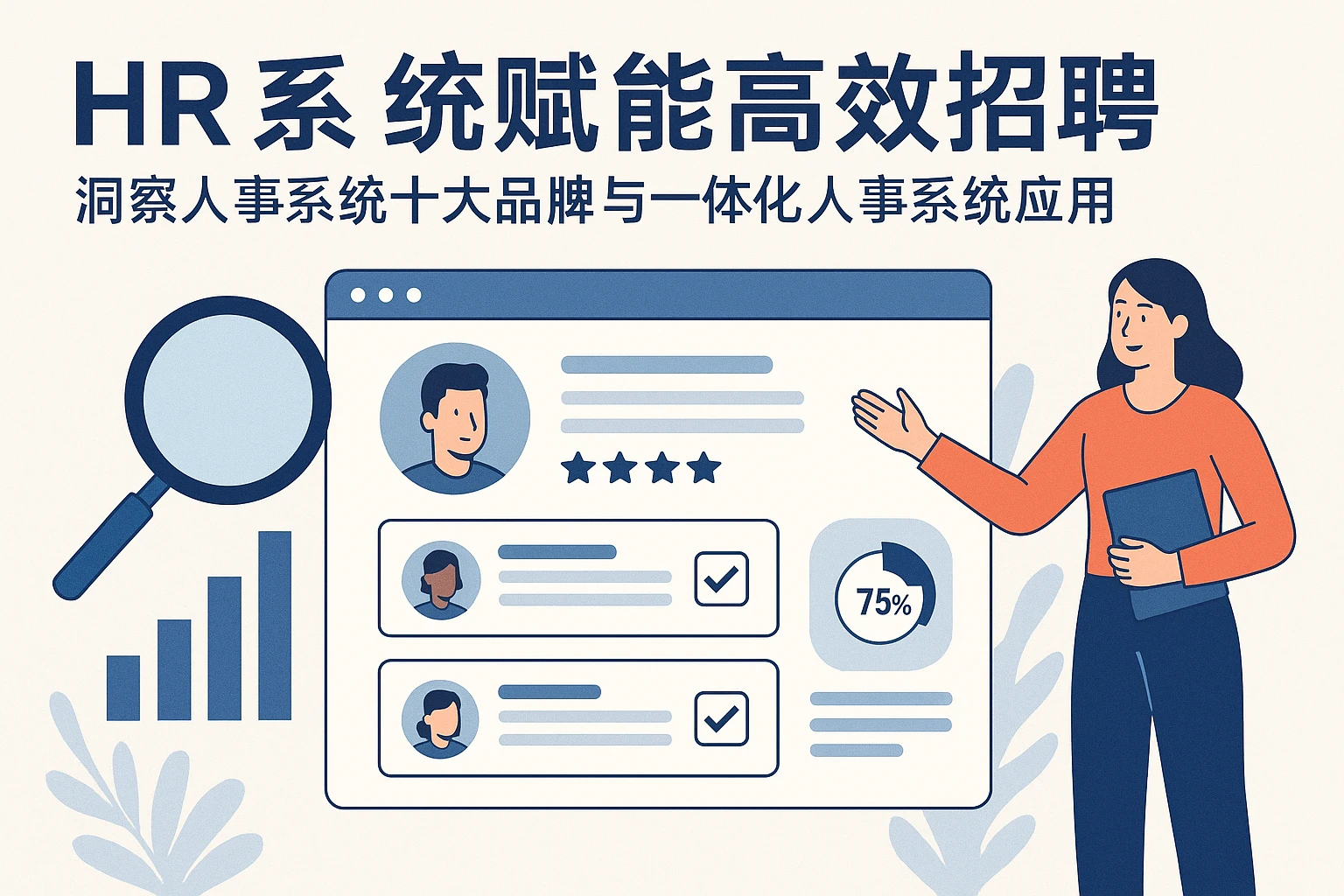 HR系统赋能高效招聘——洞察人事系统十大品牌与一体化人事系统应用
