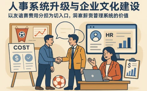 人事系统升级与企业文化建设:以友谊赛费用分担为切入口,洞察薪资管理系统的价值