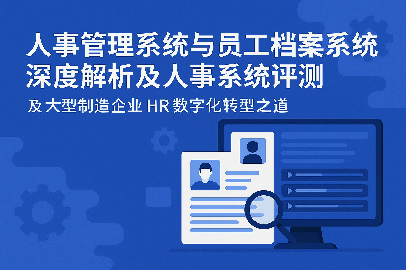 人事管理系统与员工档案系统深度解析及人事系统评测 —— 大型制造企业HR数字化转型之道
