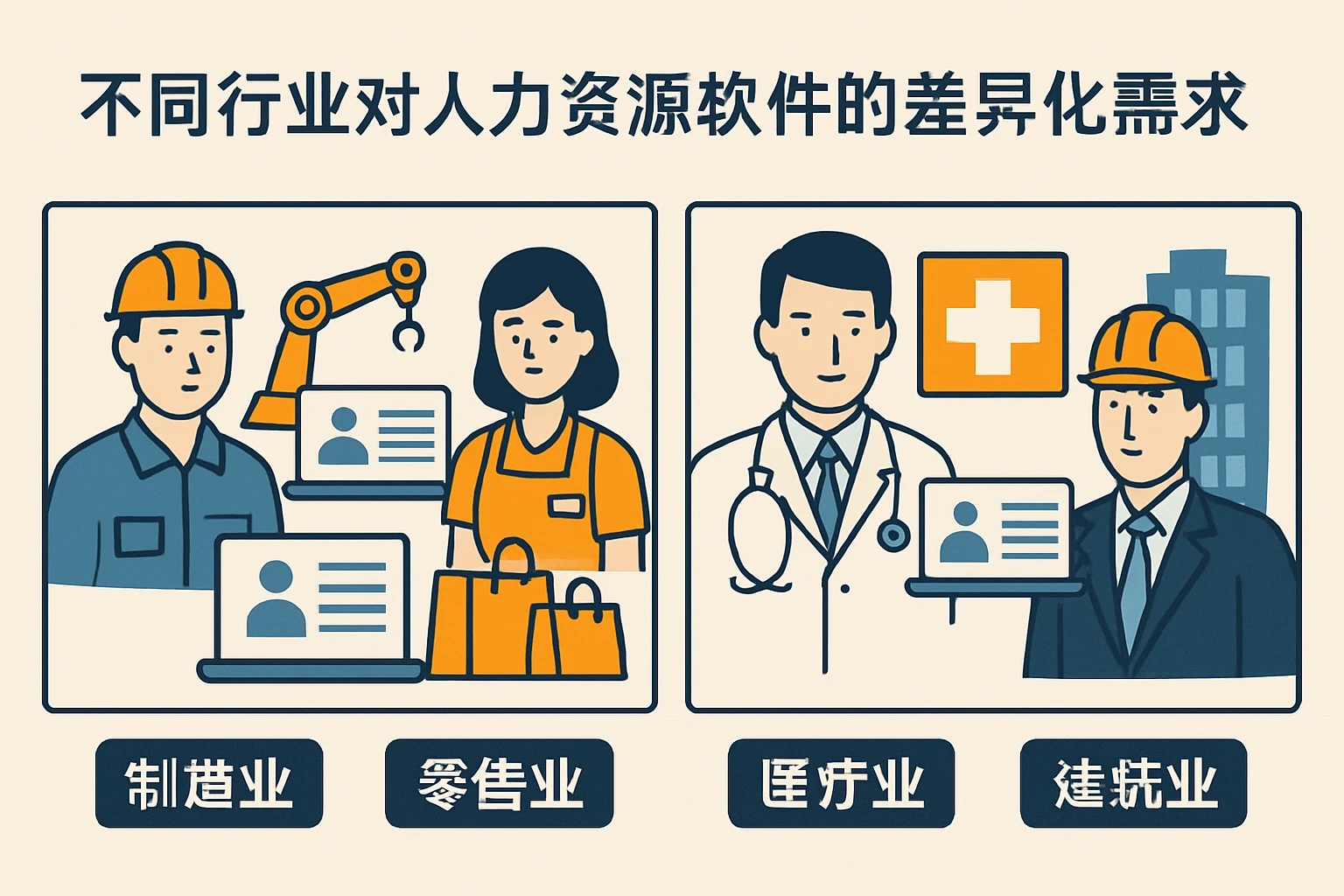 不同行业对人力资源软件的差异化需求