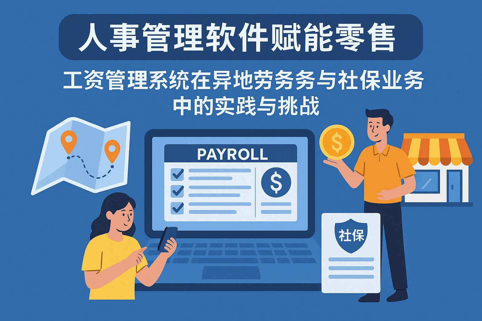 人事管理软件赋能零售业：工资管理系统在异地劳务与社保业务中的实践与挑战