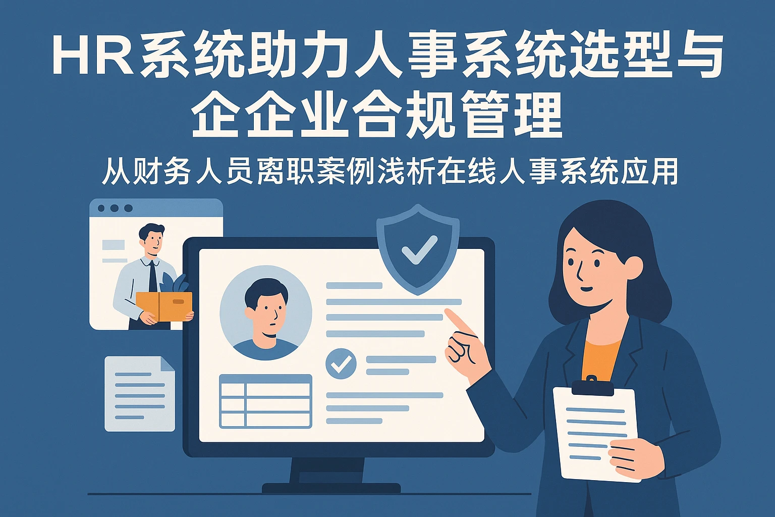 HR系统助力人事系统选型与企业合规管理——从财务人员离职案例浅析在线人事系统应用