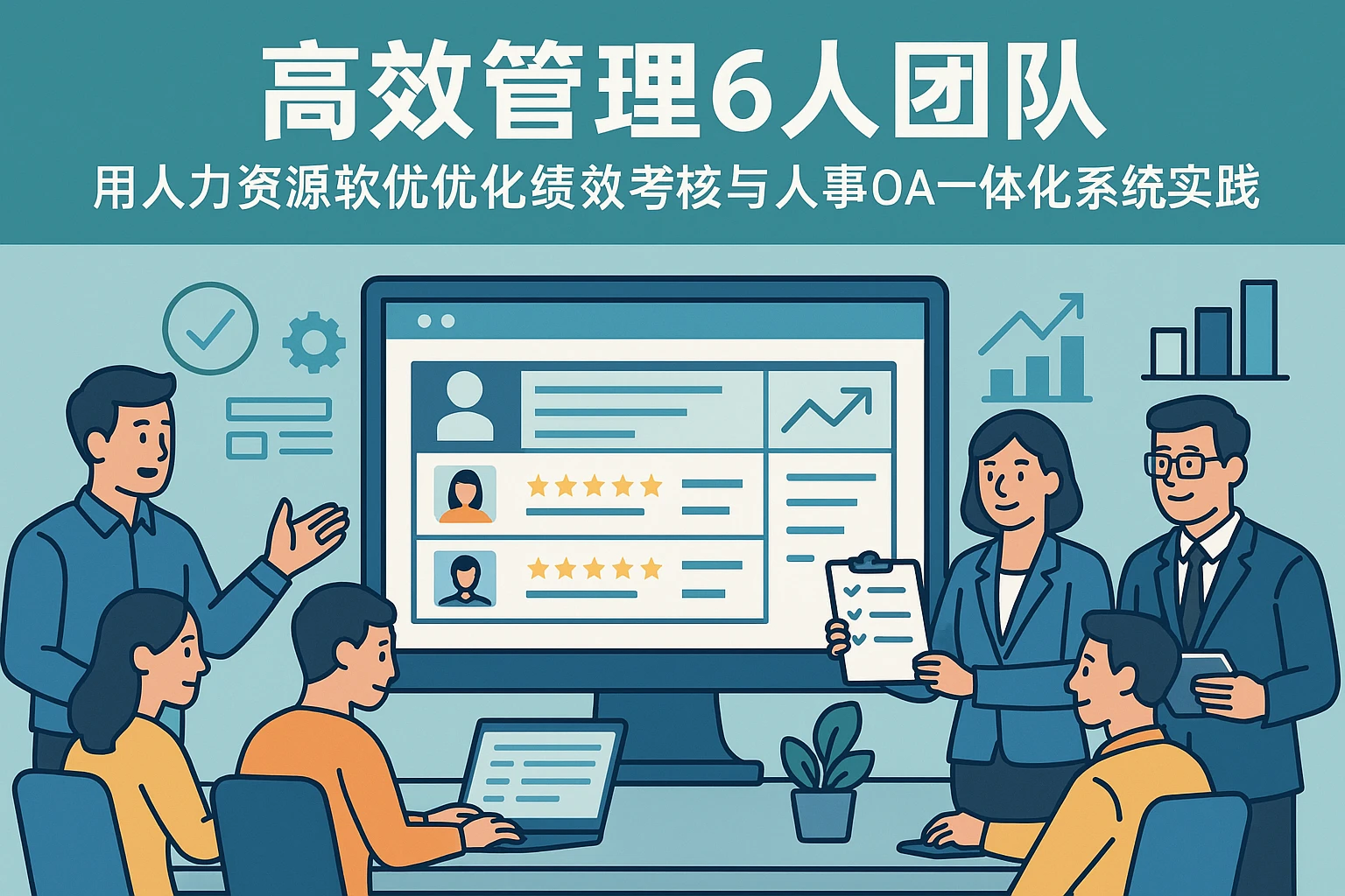 高效管理6人团队：用人力资源软件优化绩效考核与人事OA一体化系统实践