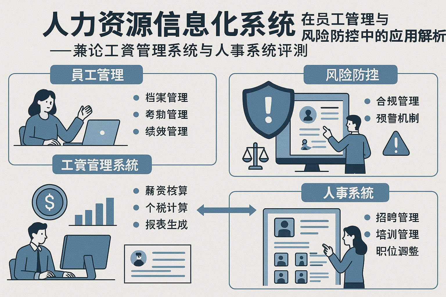 人力资源信息化系统在员工管理与风险防控中的应用解析——兼论工资管理系统与人事系统评测