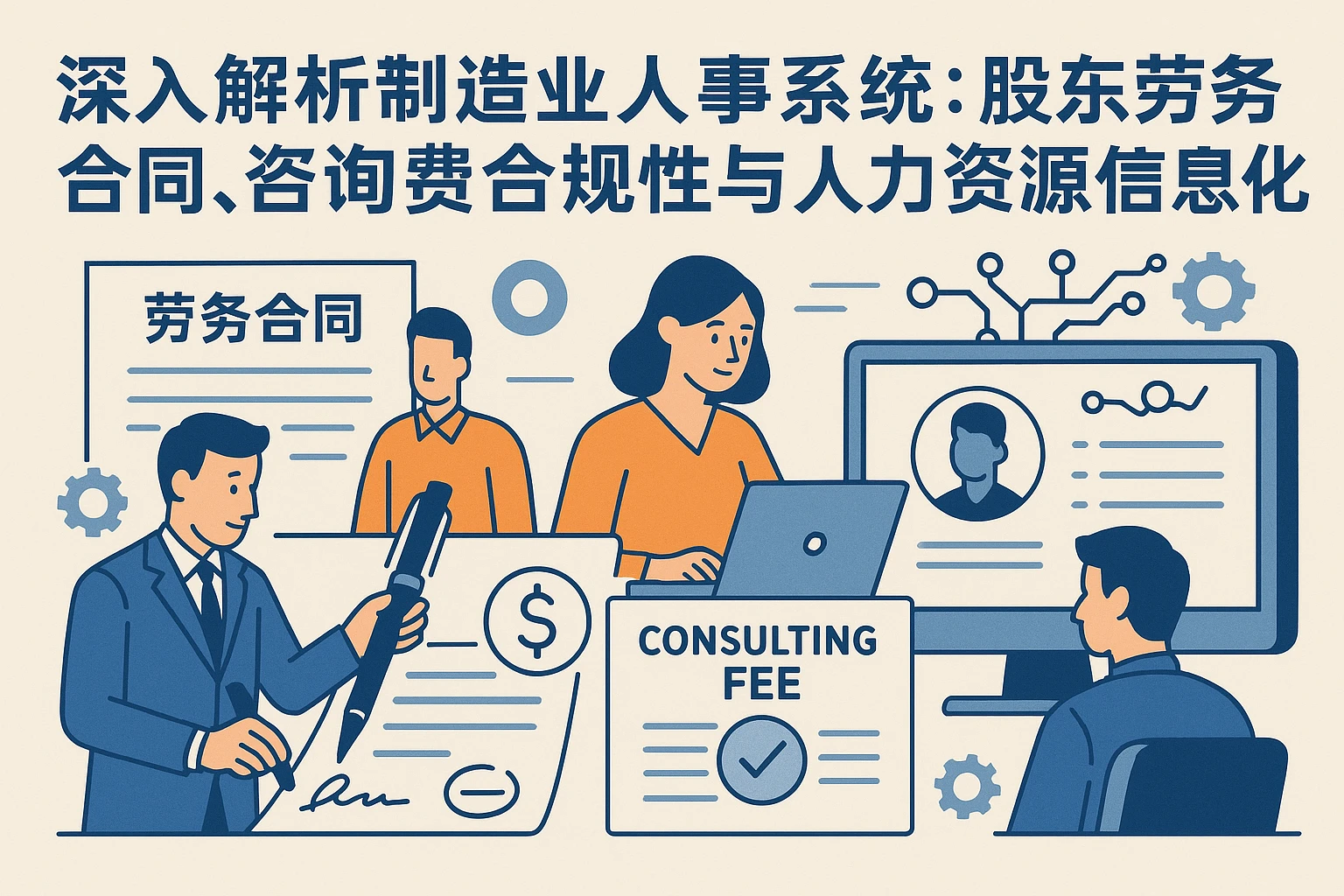 深入解析制造业人事系统：股东劳务合同、咨询费合规性与人力资源信息化创新