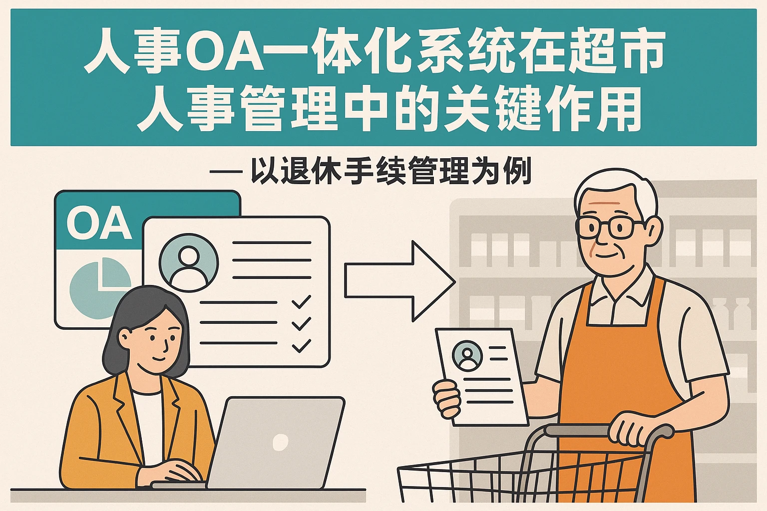 人事OA一体化系统在超市人事管理中的关键作用——以退休手续管理为例