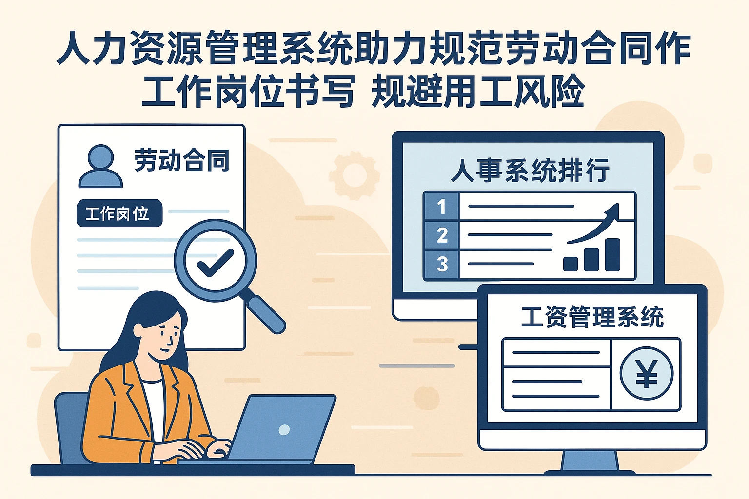 人力资源管理系统助力规范劳动合同工作岗位书写，规避用工风险——人事系统排行榜与工资管理系统的应用解析