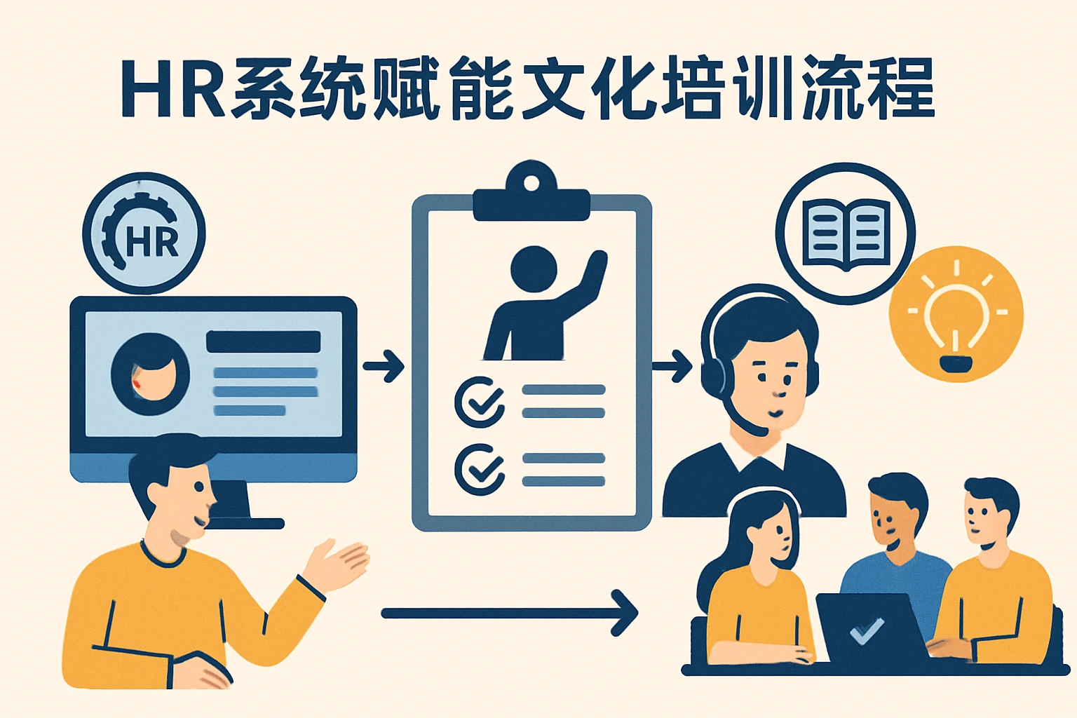 HR系统赋能文化培训流程