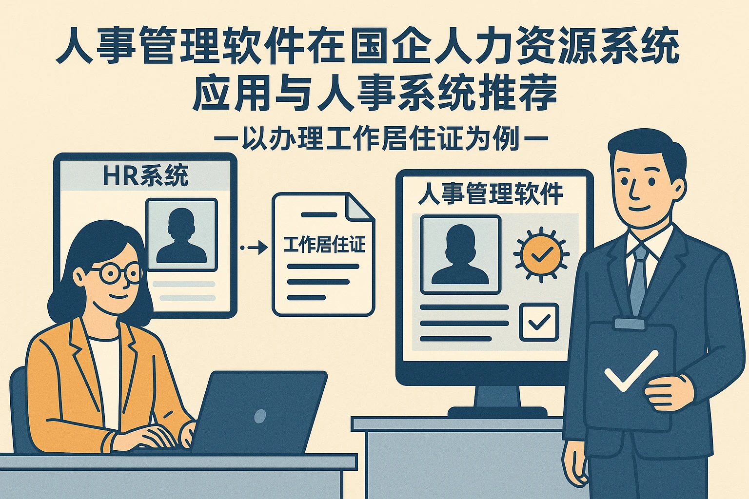 人事管理软件在国企人力资源系统应用与人事系统推荐——以办理工作居住证为例