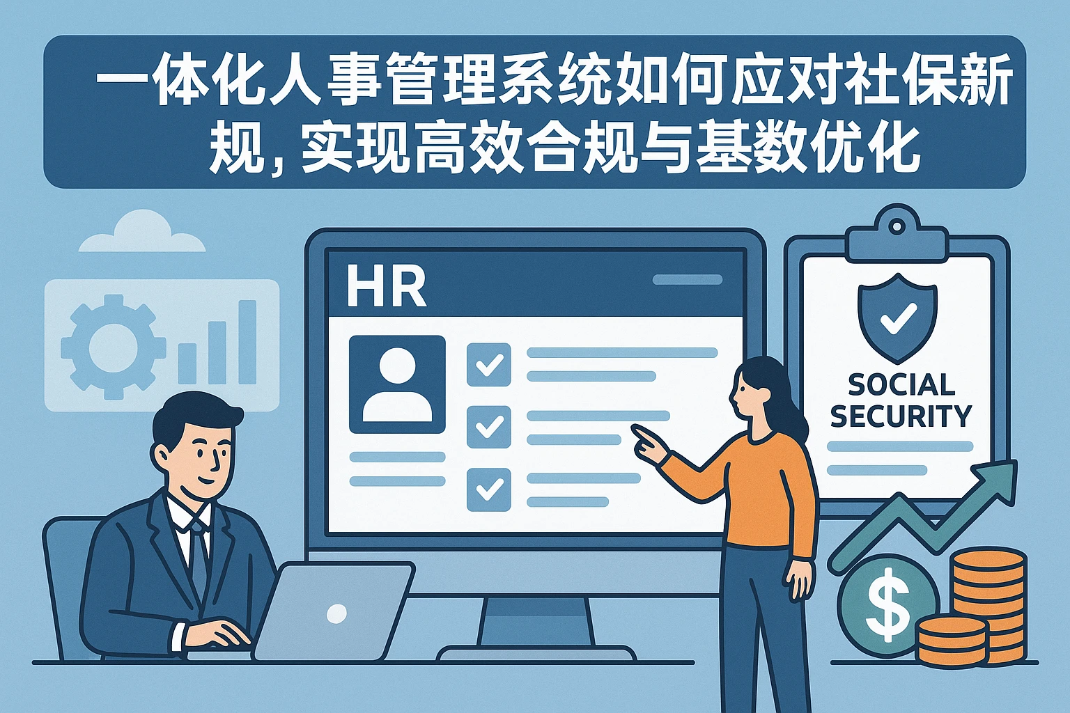 一体化人事管理系统如何应对社保新规，实现高效合规与基数优化