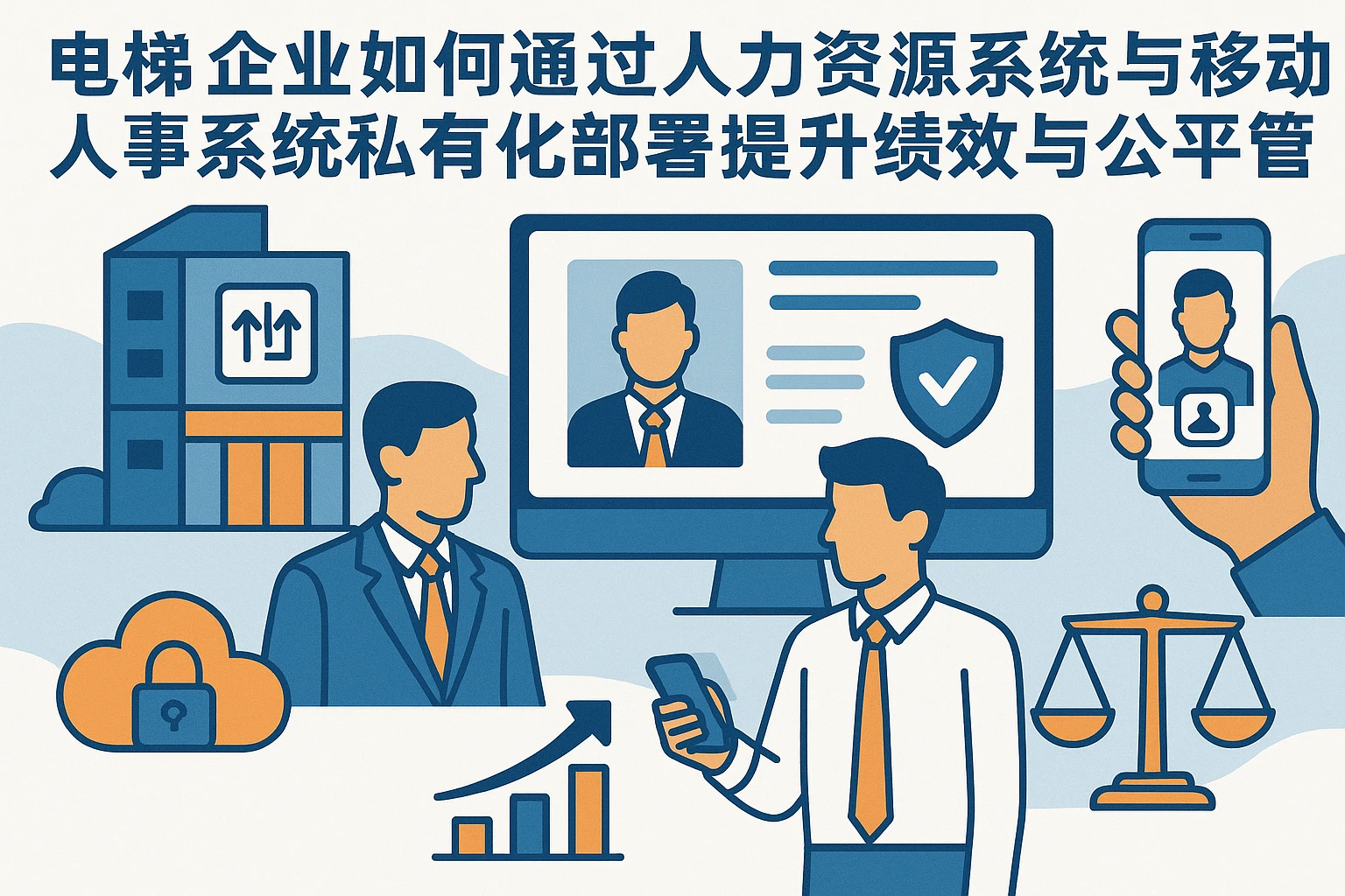 电梯企业如何通过人力资源系统与移动人事系统私有化部署提升绩效与公平管理