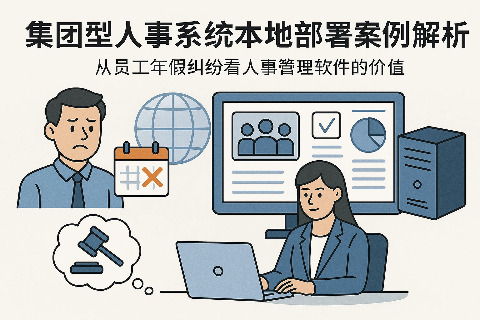 集团型人事系统本地部署案例解析：从员工年假纠纷看人事管理软件的价值