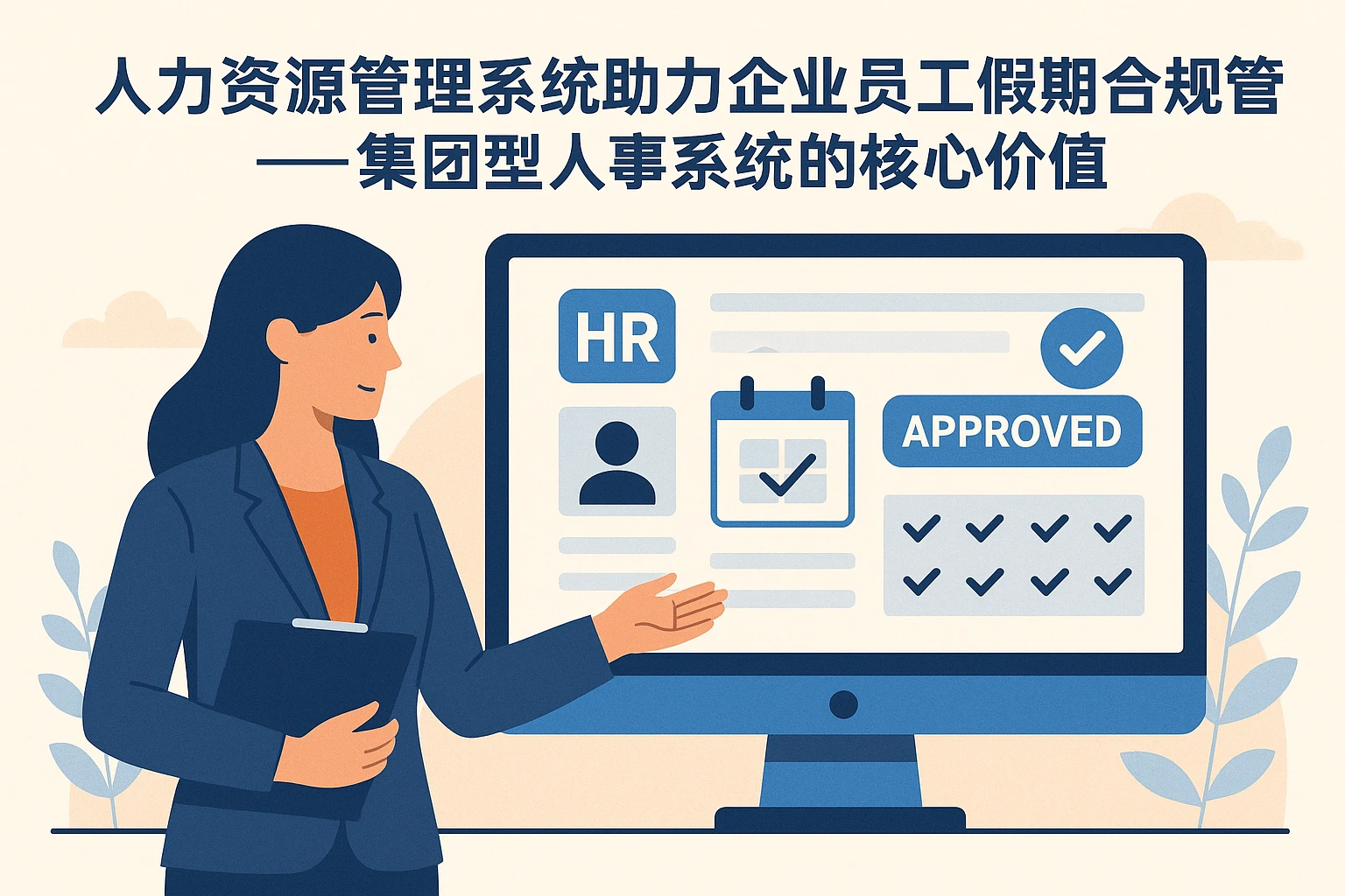 人力资源管理系统助力企业员工假期合规管理——集团型人事系统的核心价值