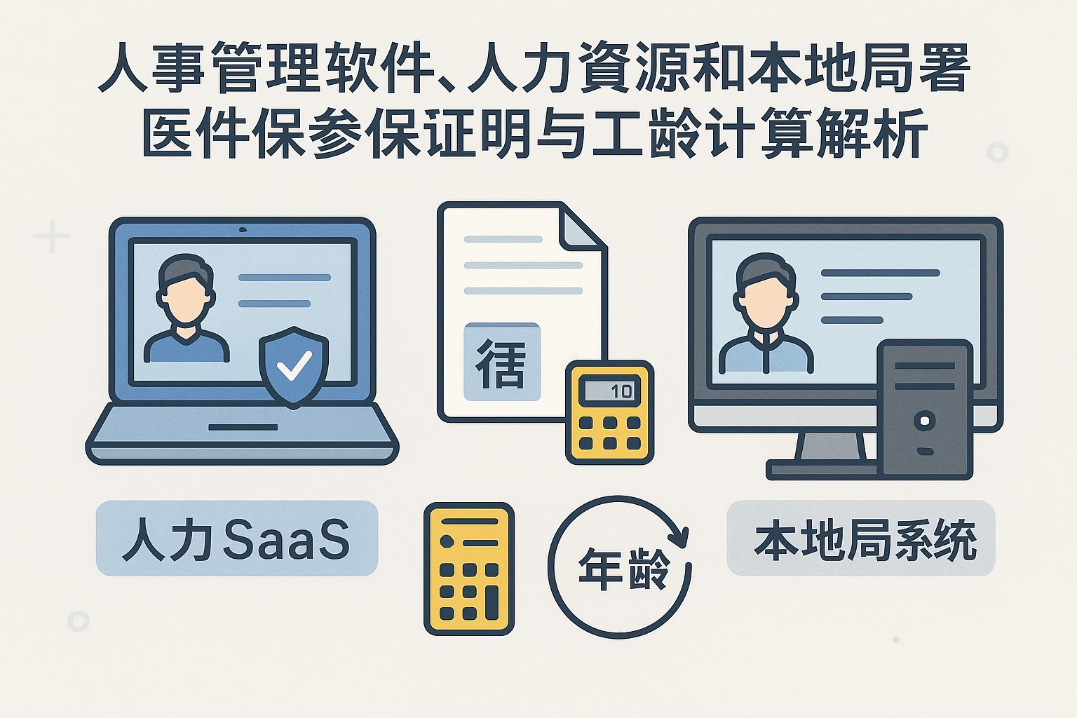 人事管理软件、人力资源SaaS与本地部署人事系统对社保参保证明与工龄计算管理的价值解析